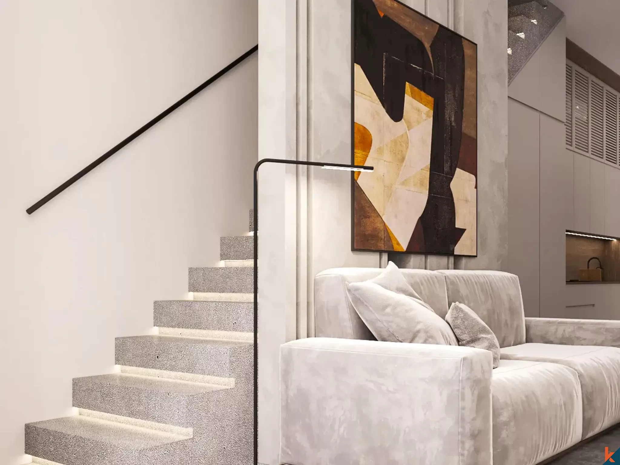 Rumah Toko Berbentuk Townhouse Baru dan Modern dengan Dua Kamar Tidur di Pusat Umalas