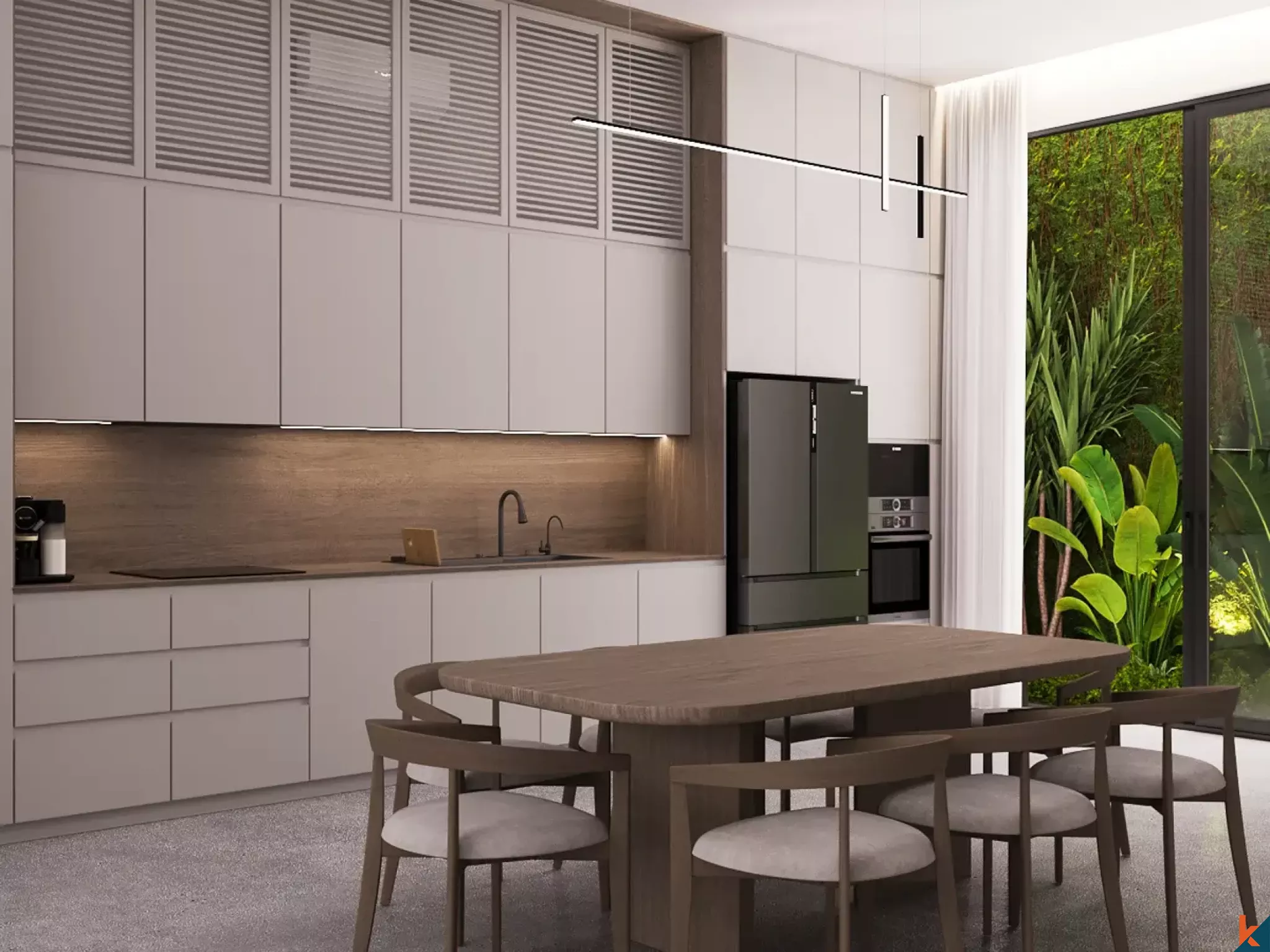 Rumah Toko Berbentuk Townhouse Baru dan Modern dengan Dua Kamar Tidur di Pusat Umalas