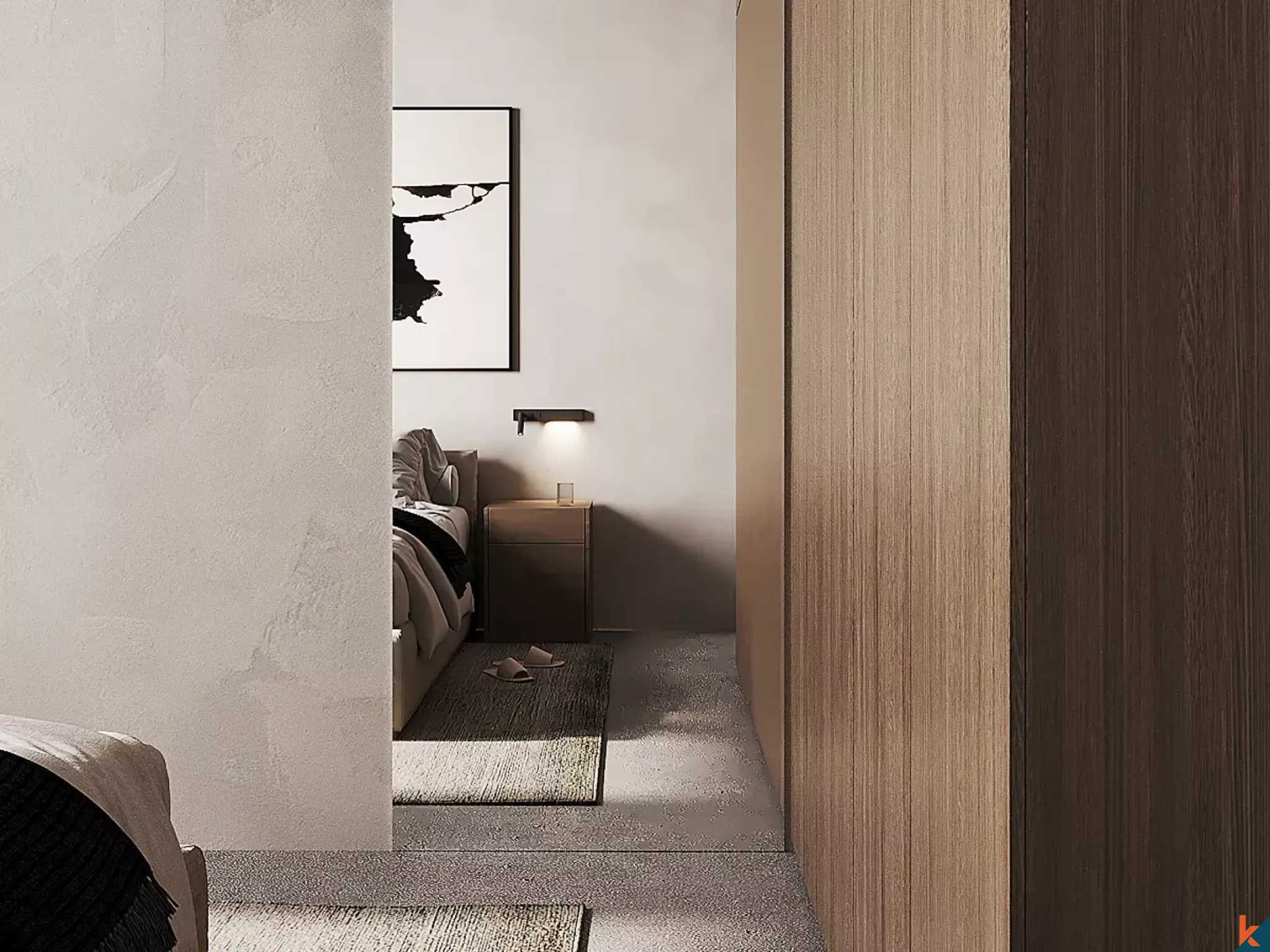 Rumah Toko Berbentuk Townhouse Baru dan Modern dengan Dua Kamar Tidur di Pusat Umalas