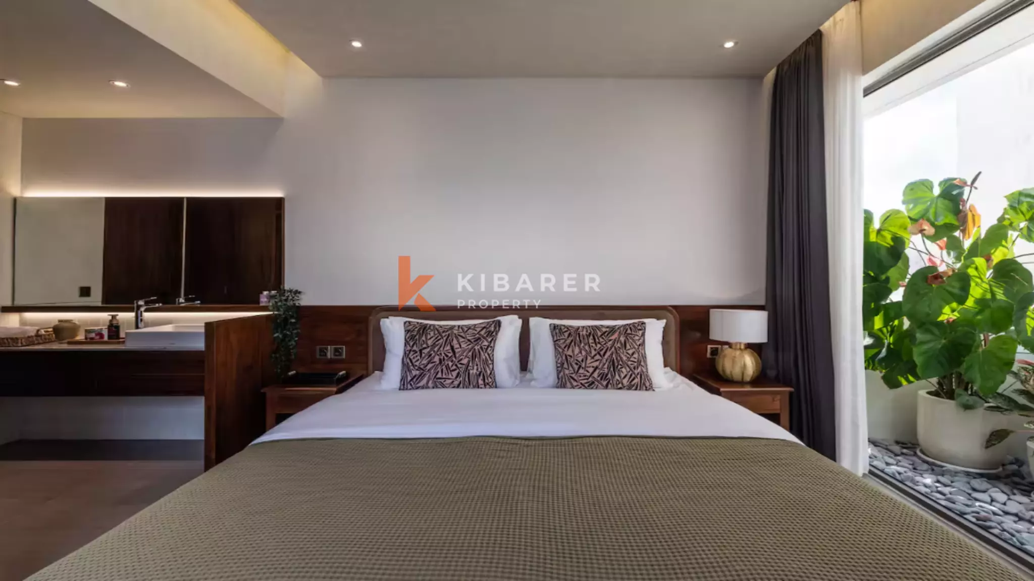 Élégante villa balinaise de trois chambres à Ungasan, style Japandi