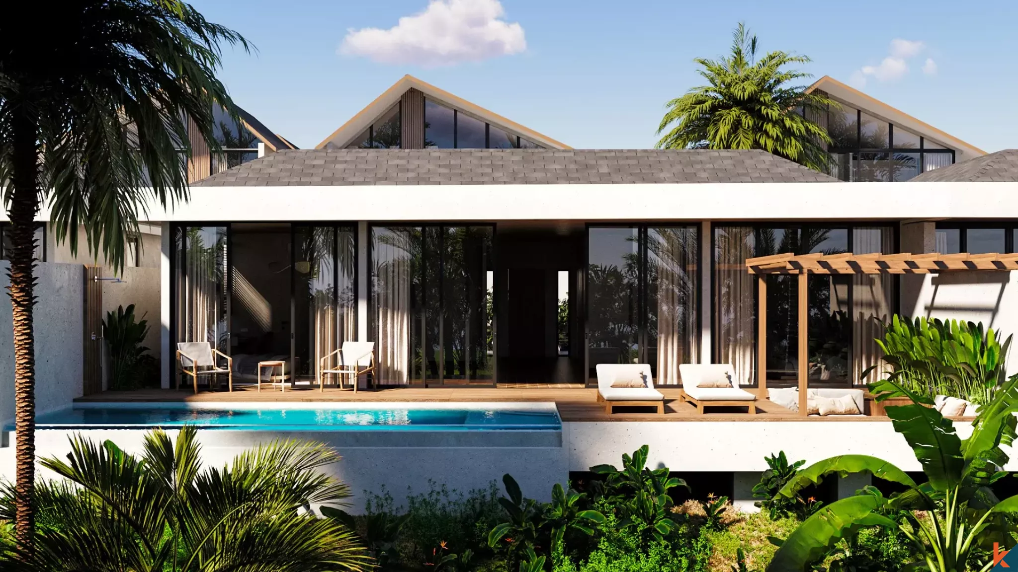 Great investment two bedroom leasehold villa in serene location of Ubud