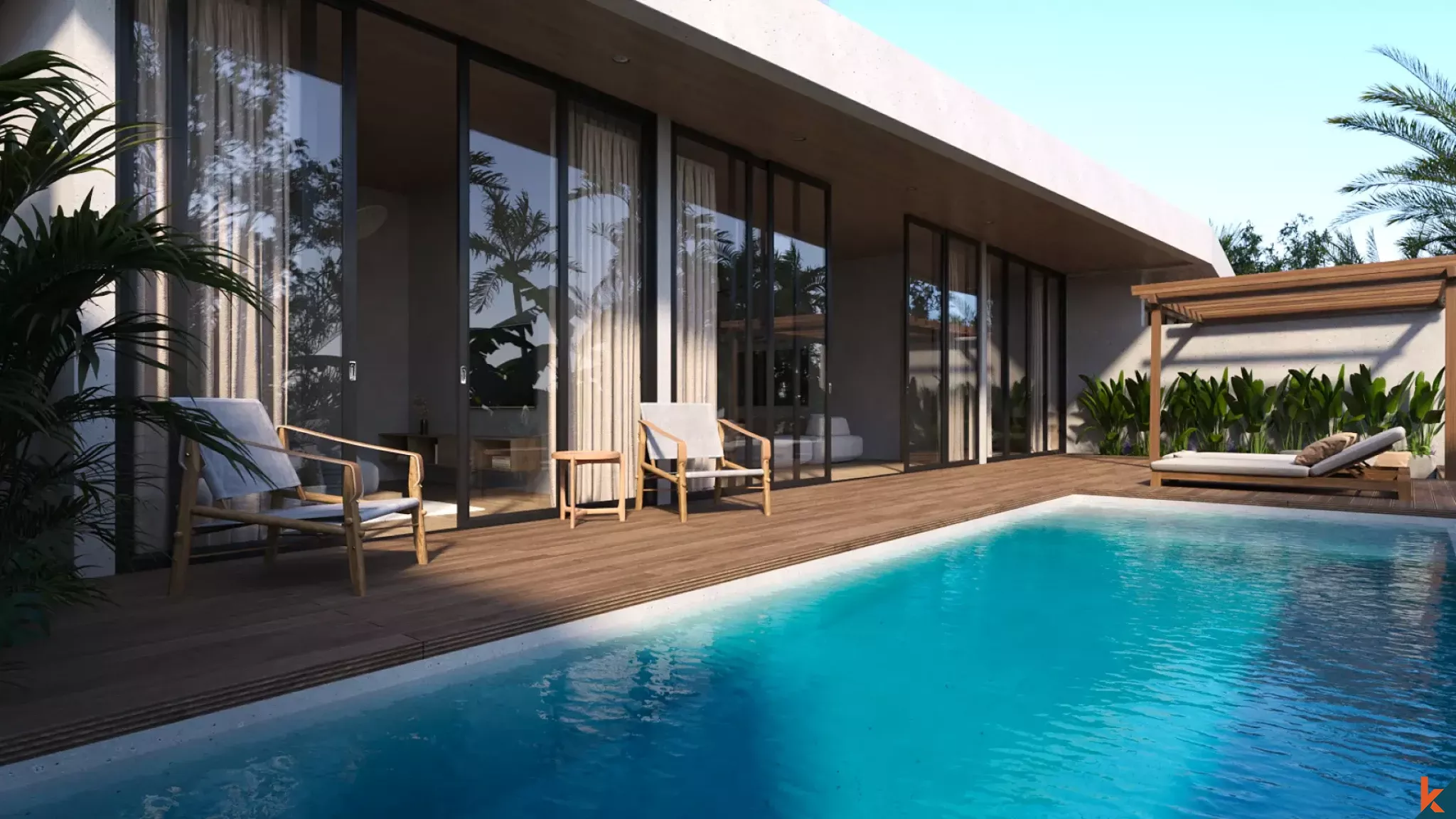 Great investment two bedroom leasehold villa in serene location of Ubud