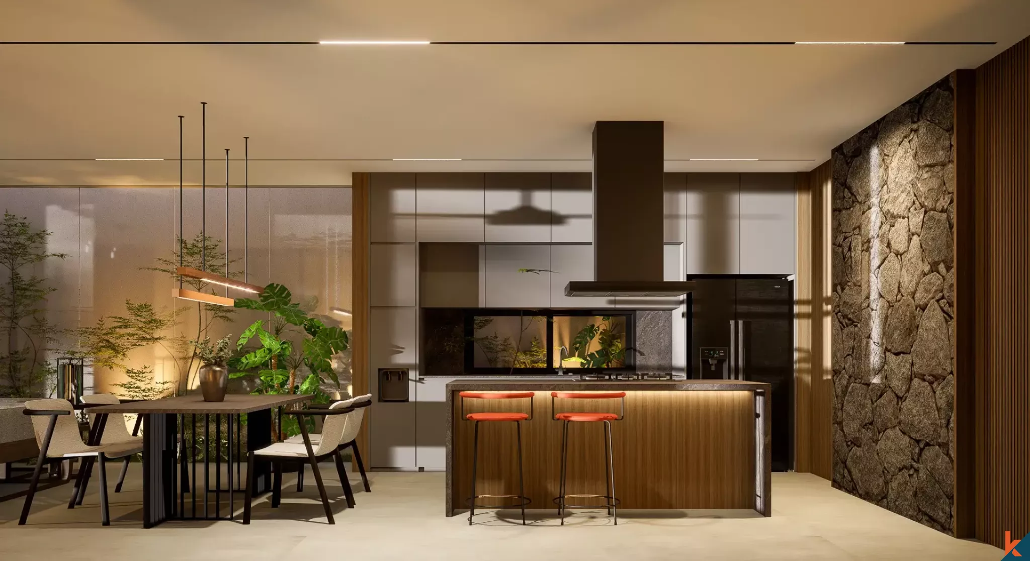 Propriété à louer de deux chambres avec vue sur les rizières à Ubud (livré en août 2026)