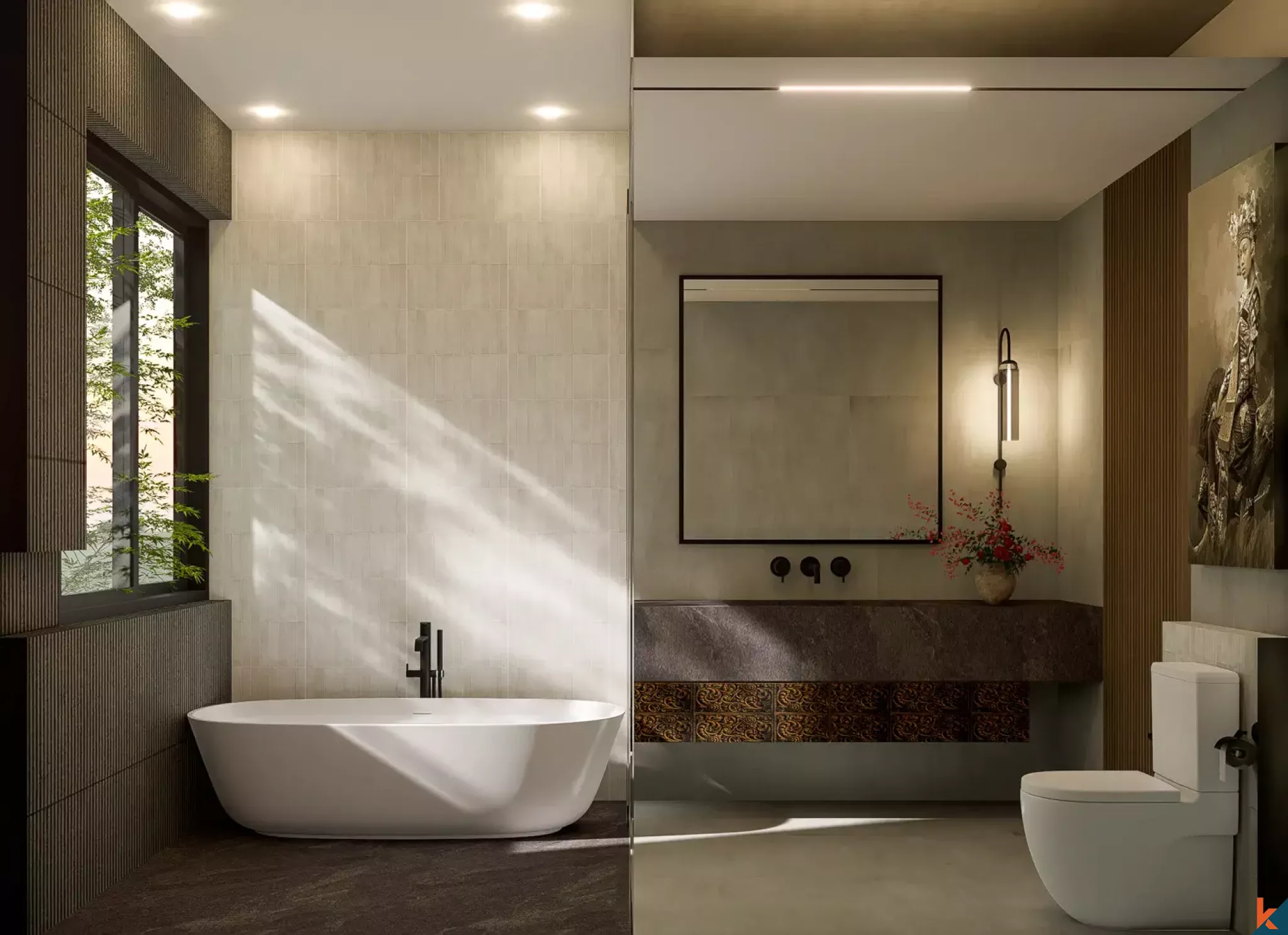 Propriété à louer de deux chambres avec vue sur les rizières à Ubud (livré en août 2026)