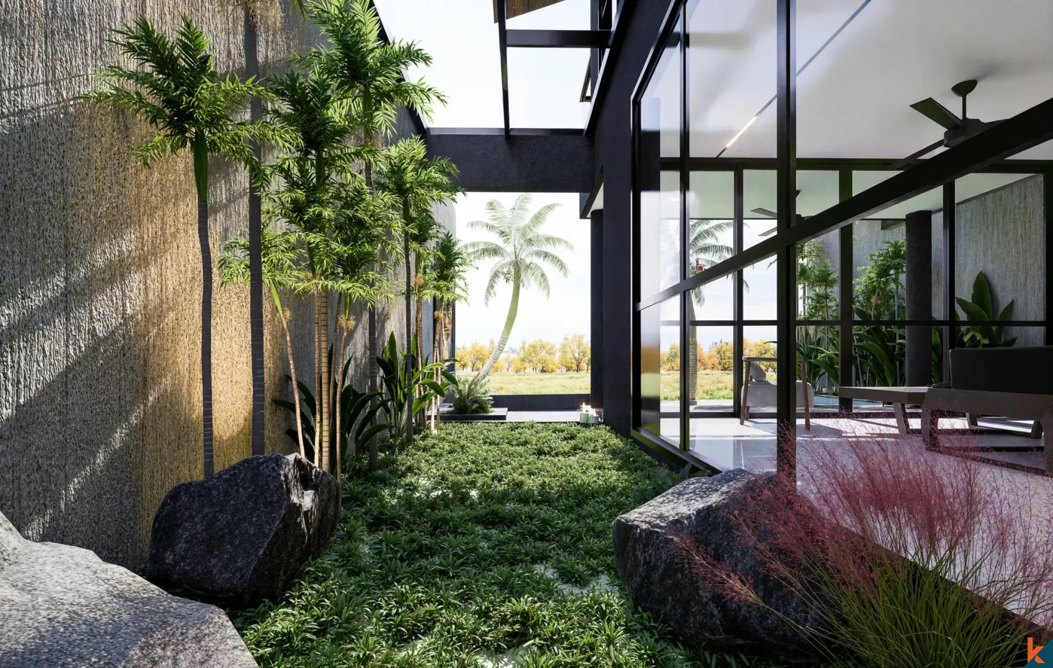 Propriété à louer de deux chambres avec vue sur les rizières à Ubud (livré en août 2026)