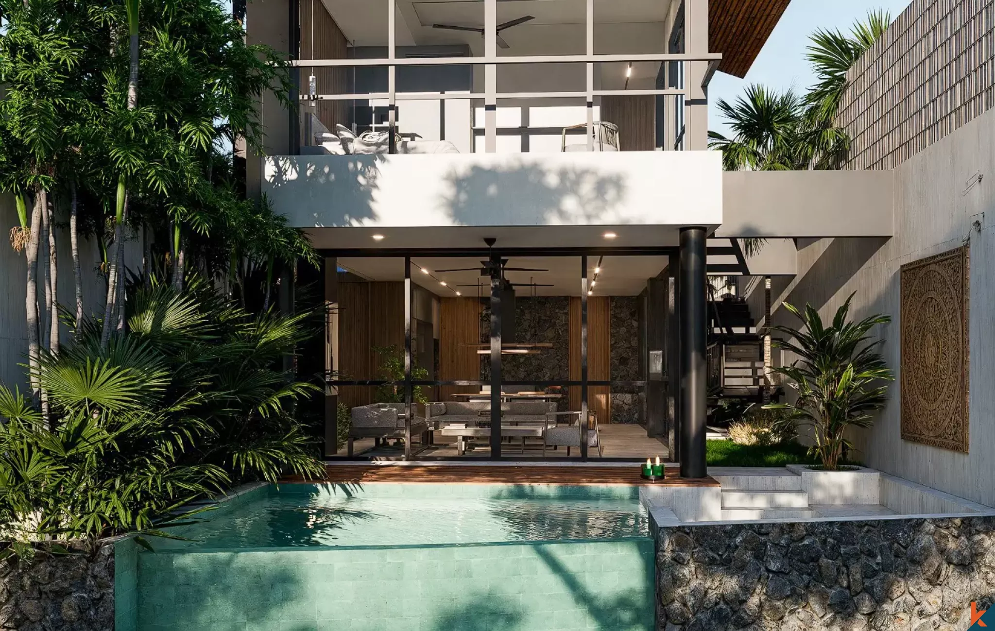 Propriété à louer de deux chambres avec vue sur les rizières à Ubud (livré en août 2026)