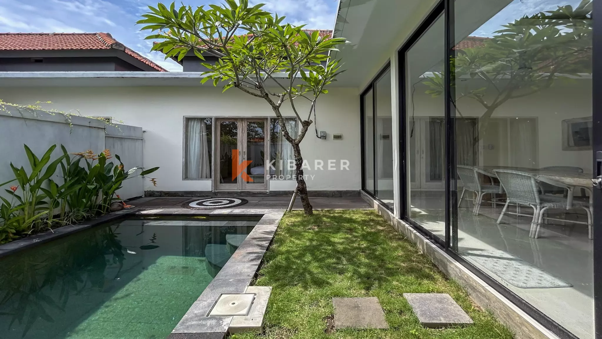 Villa confortable de deux chambres avec séjour fermé à Canggu