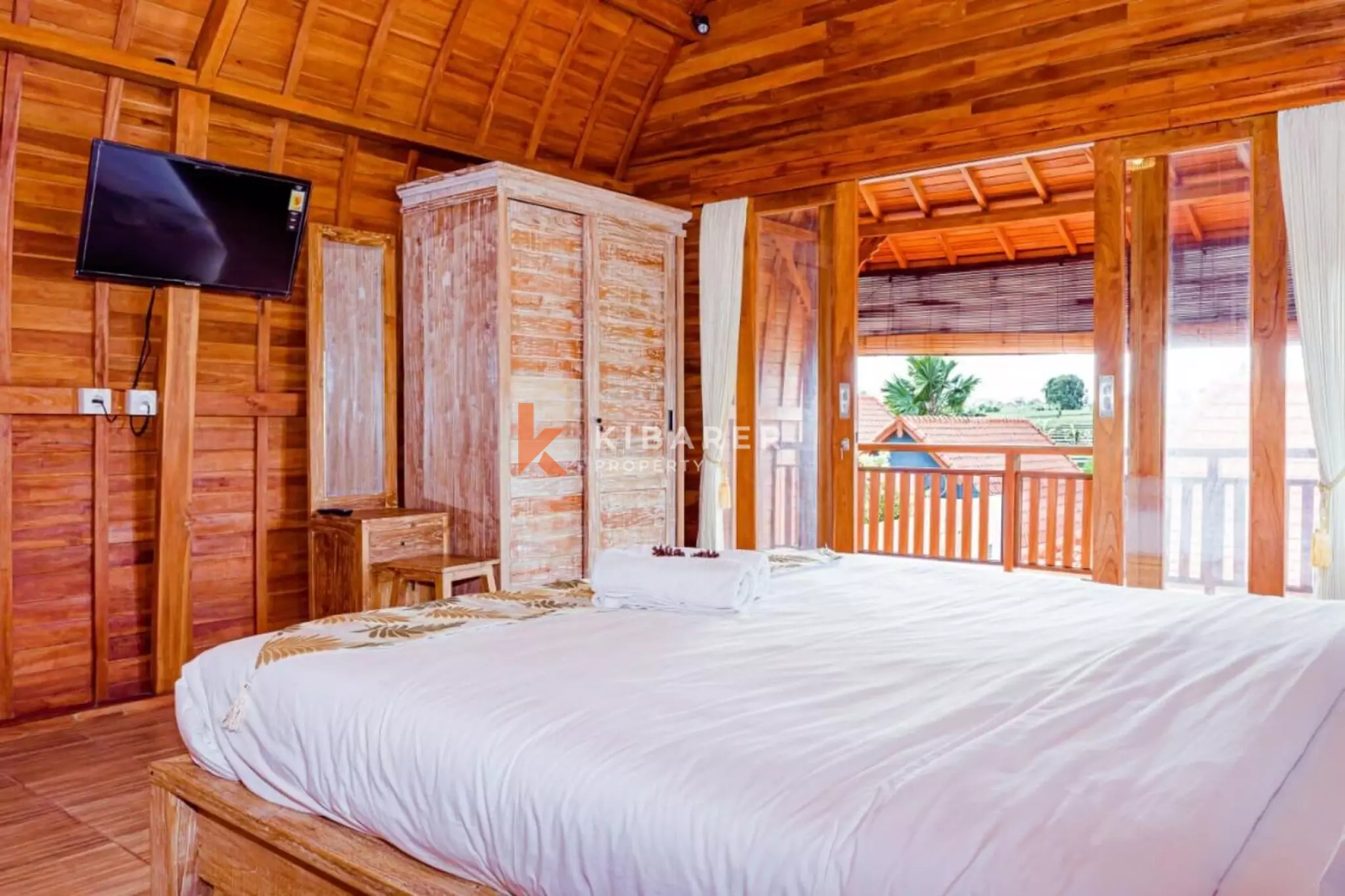 Vila Dua Kamar Tidur Bertema Alam di Pererenan