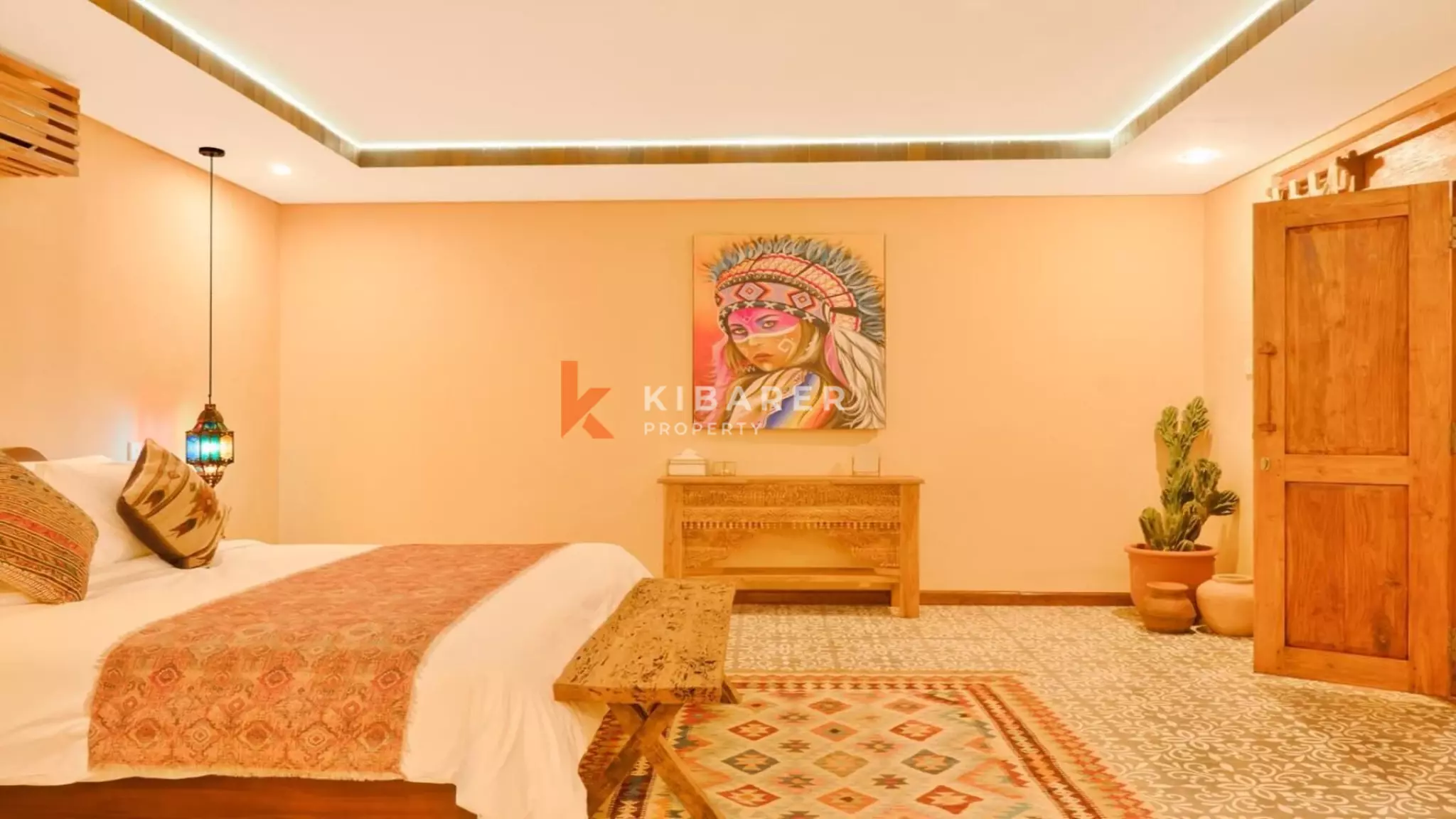 Serene Moroccan-Influenced Two-Bedroom Open Living Villa in Prime Batu Belig