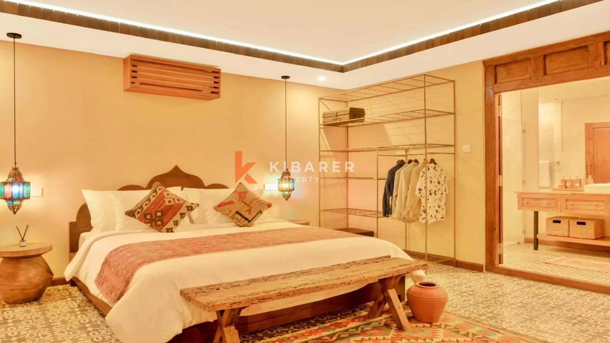 Serene Moroccan-Influenced Two-Bedroom Open Living Villa in Prime Batu Belig