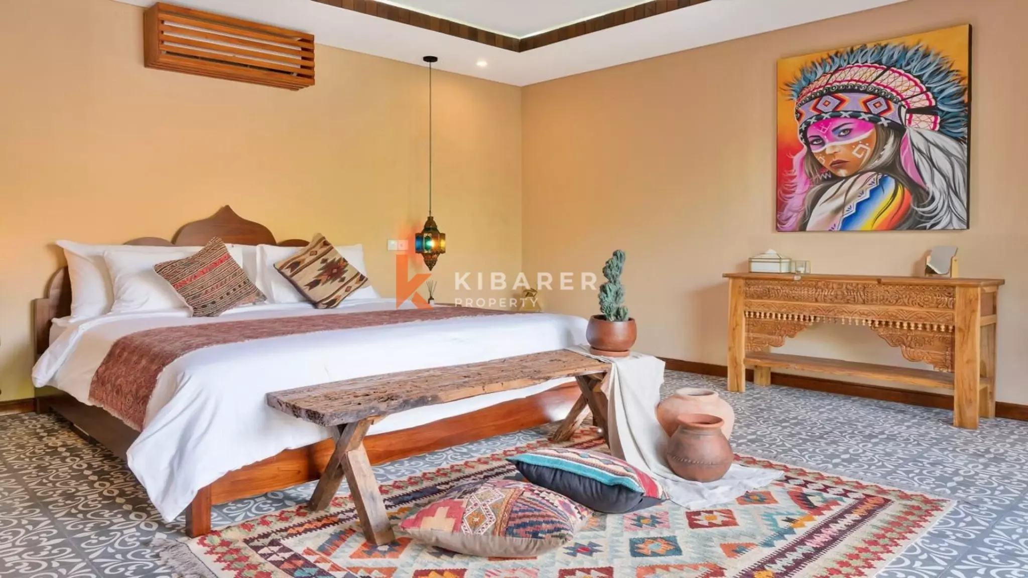 Serene Moroccan-Influenced Two-Bedroom Open Living Villa in Prime Batu Belig