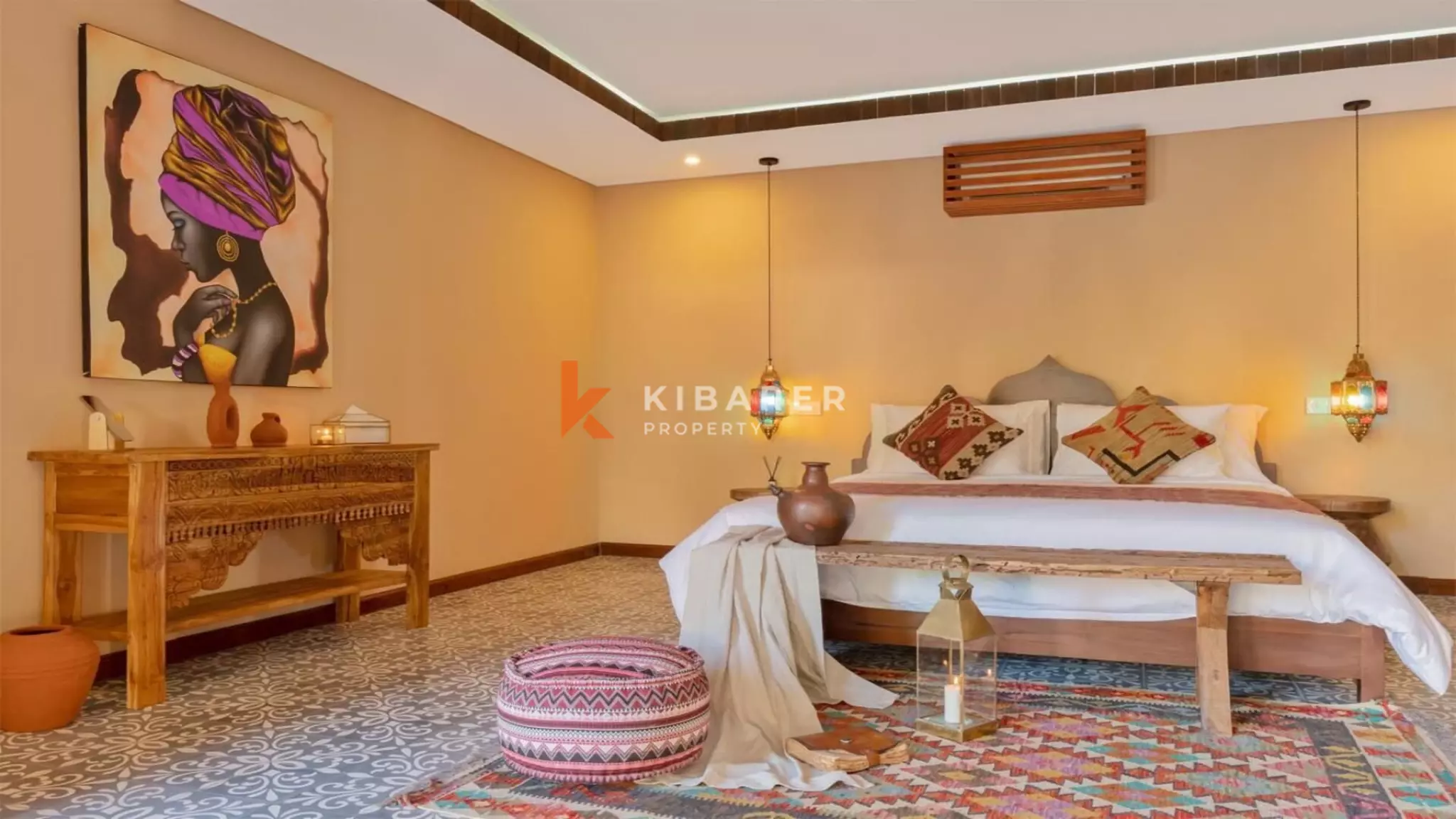 Serene Moroccan-Influenced Two-Bedroom Open Living Villa in Prime Batu Belig