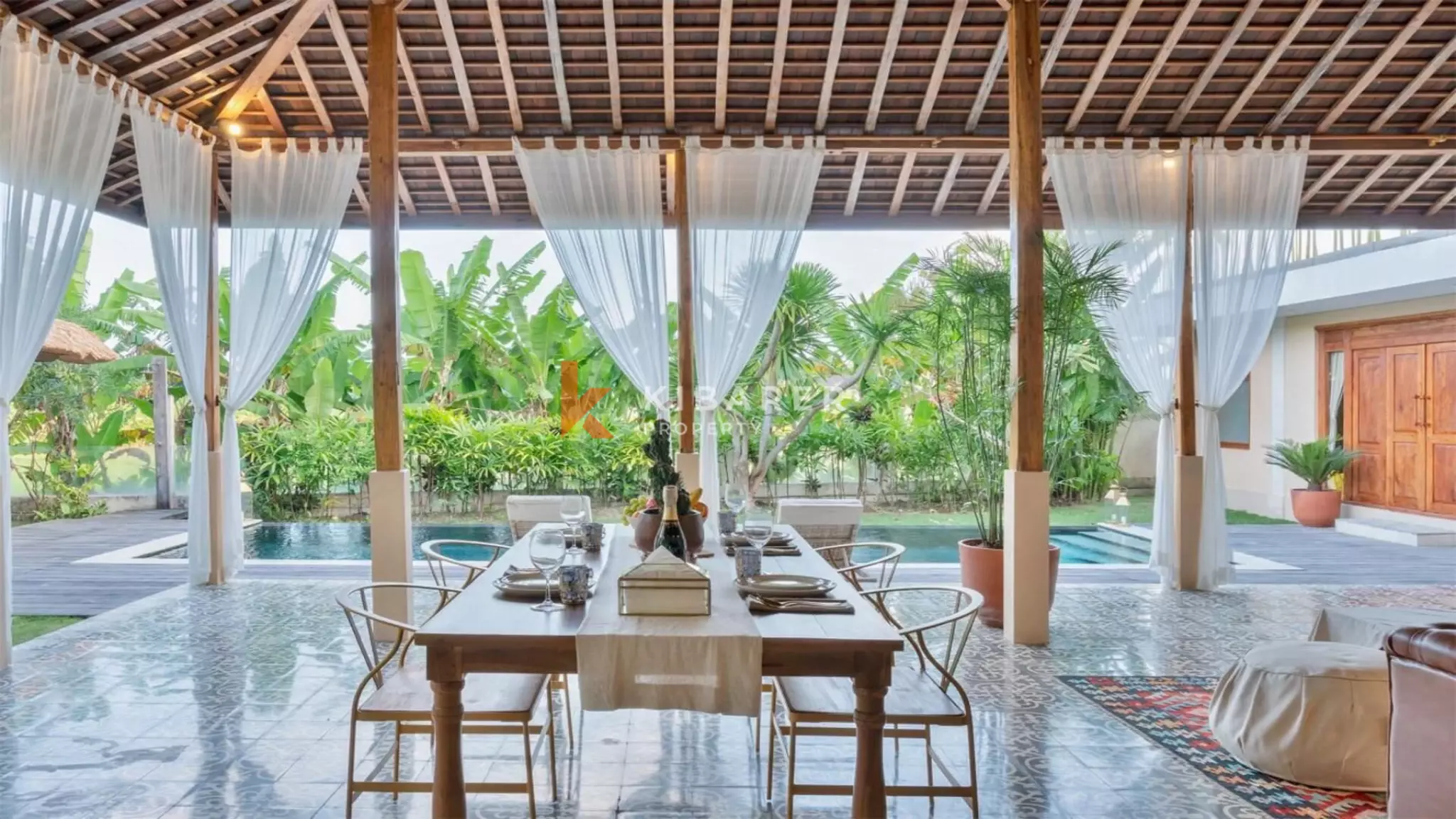 Serene Moroccan-Influenced Two-Bedroom Open Living Villa in Prime Batu Belig