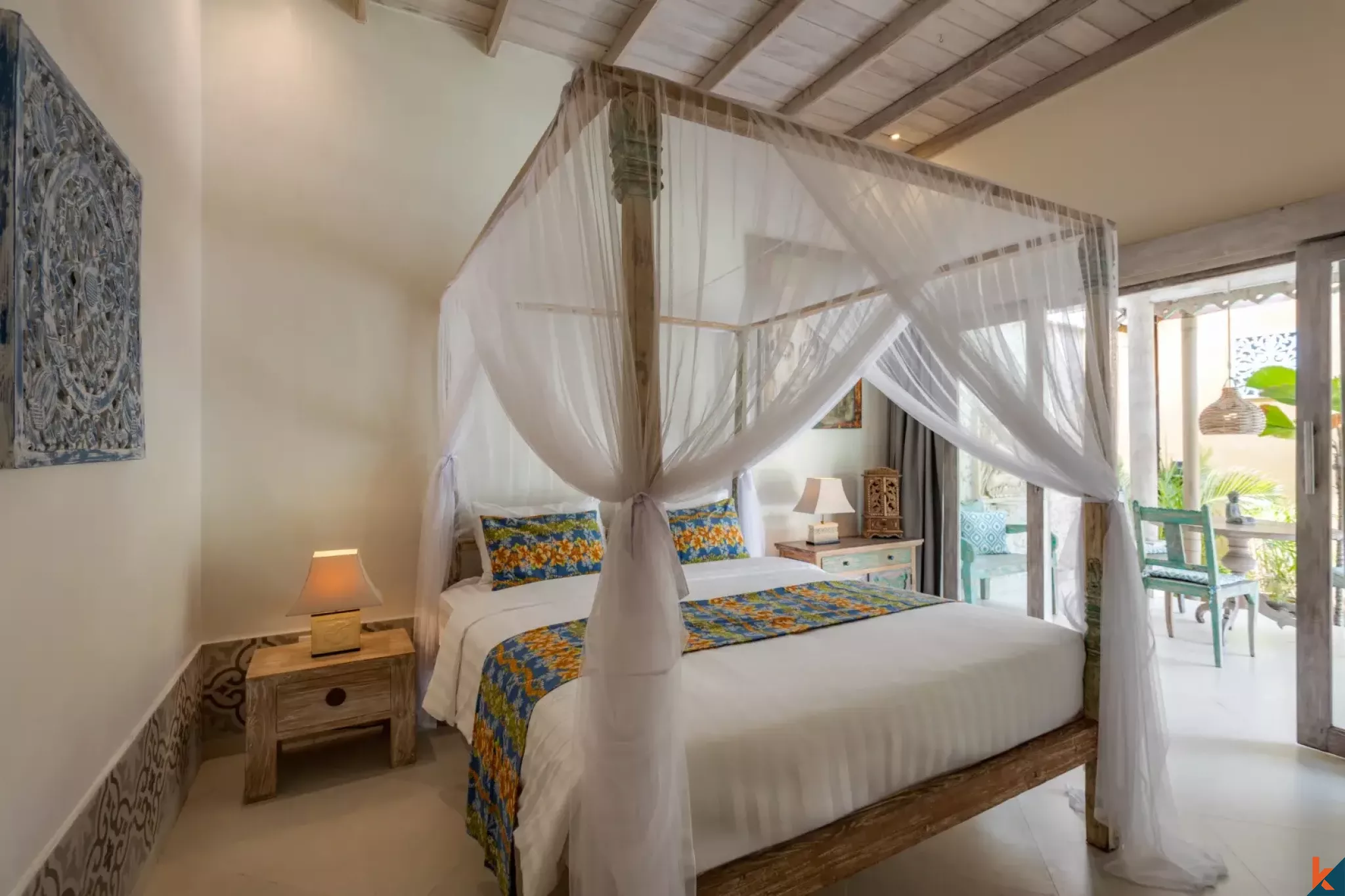 Charmante villa traditionnelle de trois chambres à coucher en location dans le quartier central de Drupadi