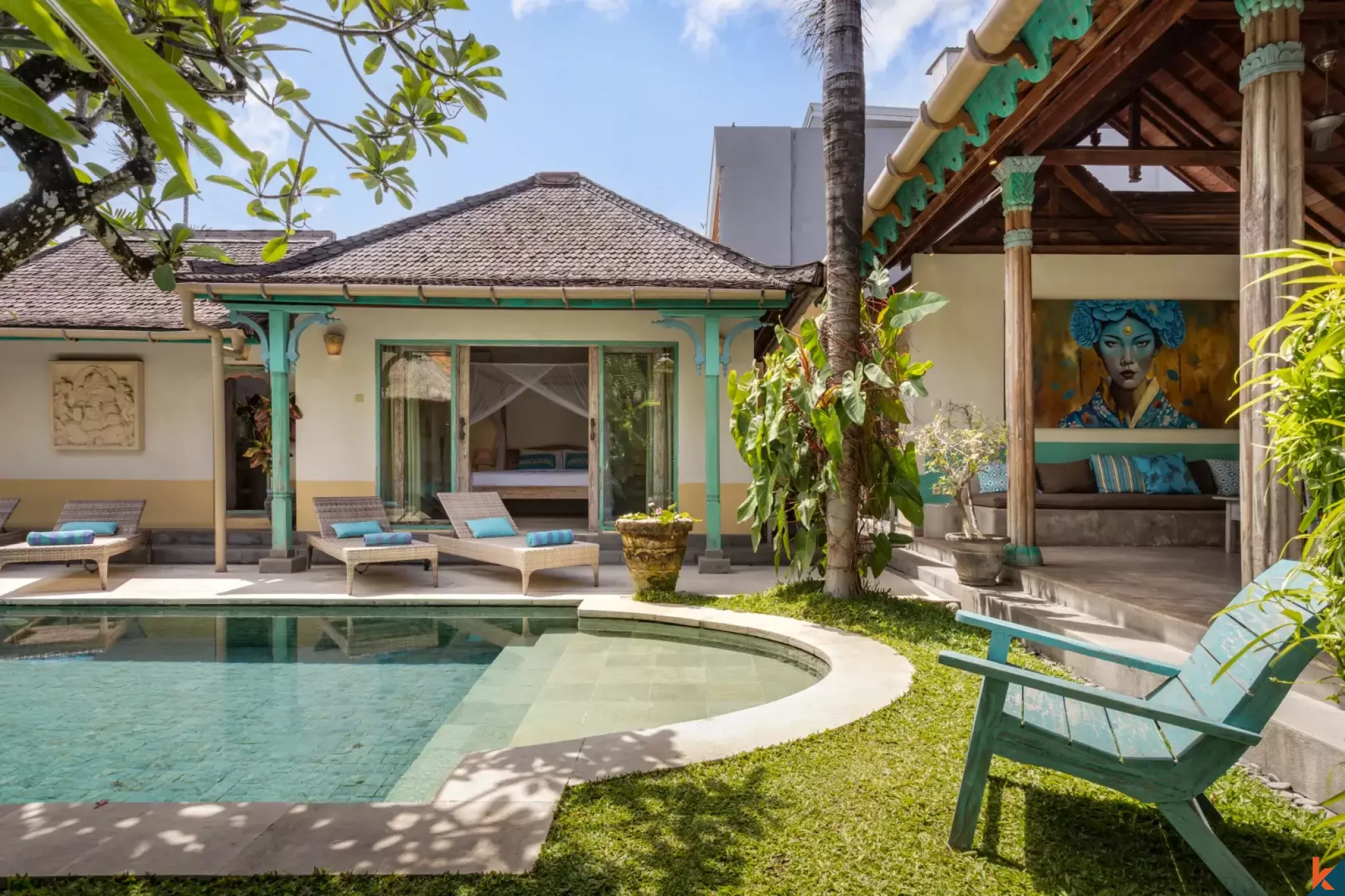 Charming Balinese Three Bedroom Villa for Lease in Central Drupadi