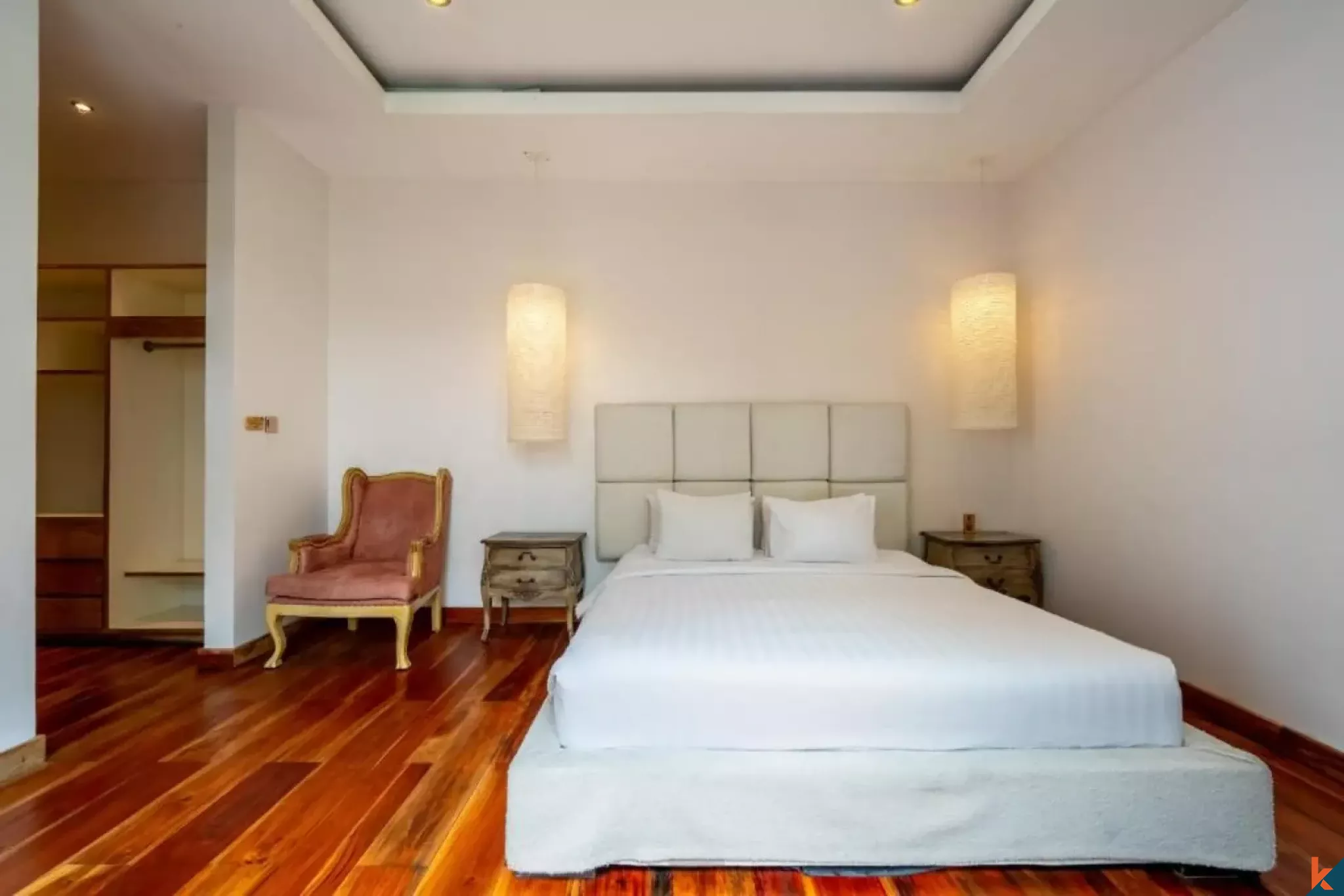 Vila liburan dengan dua kamar tidur dan hak sewa di bagian utara Seminyak