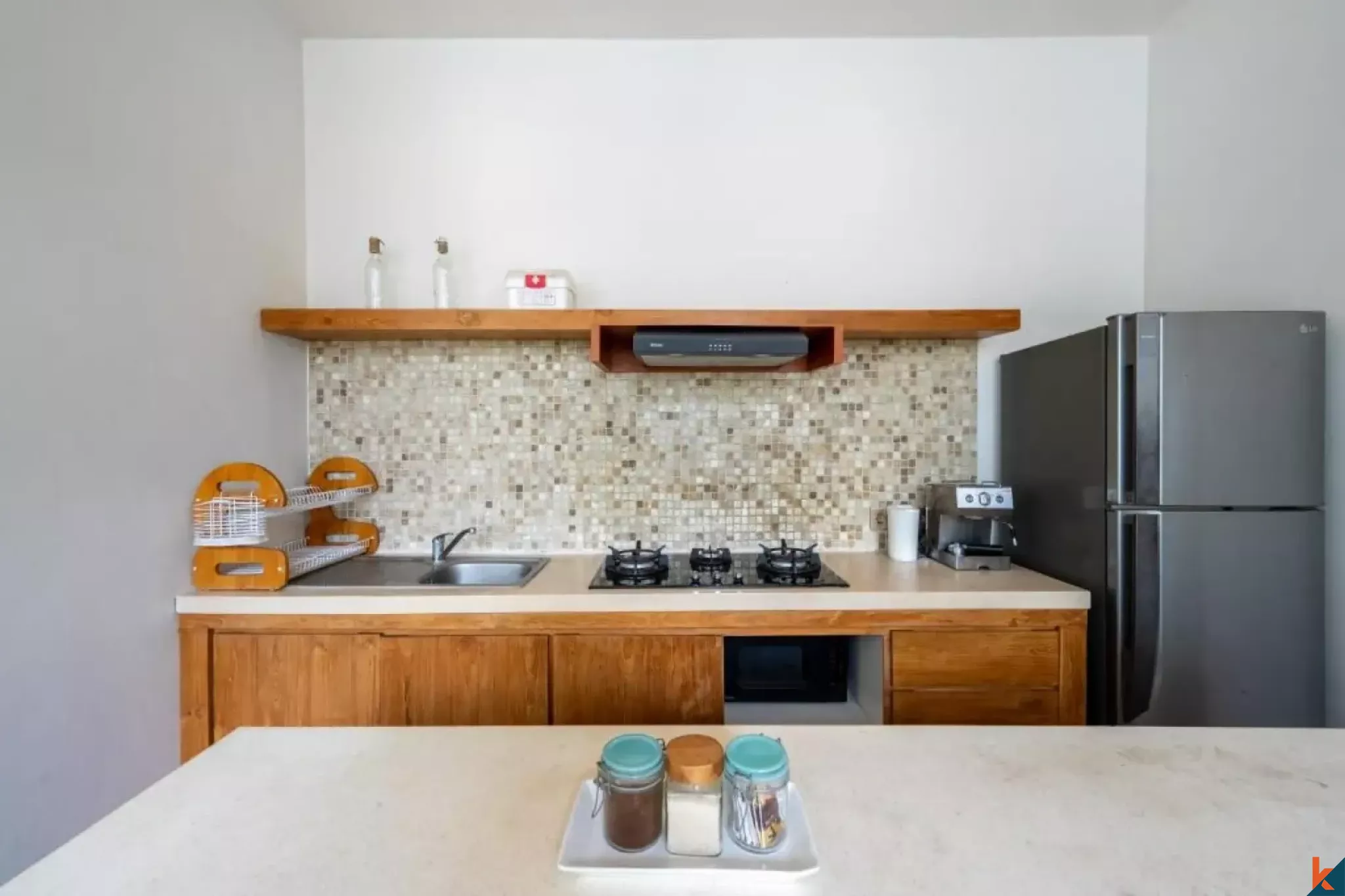 Vila liburan dengan dua kamar tidur dan hak sewa di bagian utara Seminyak