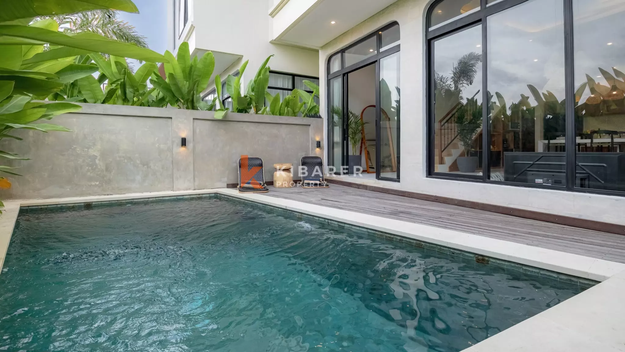 Minimalist Modern Two-Bedroom Villa with Sunken Living Room in Berawa