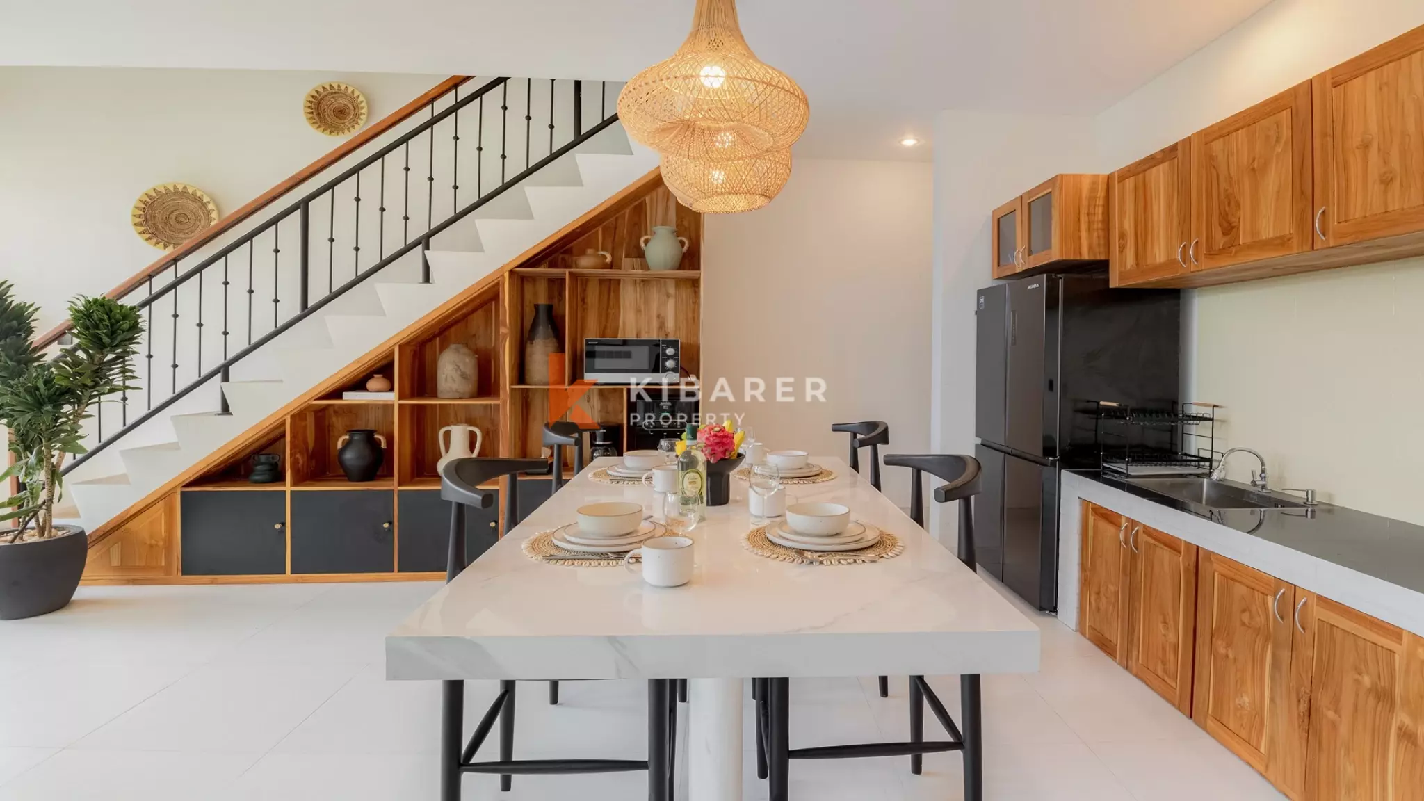 Minimalist Modern Two-Bedroom Villa with Sunken Living Room in Berawa