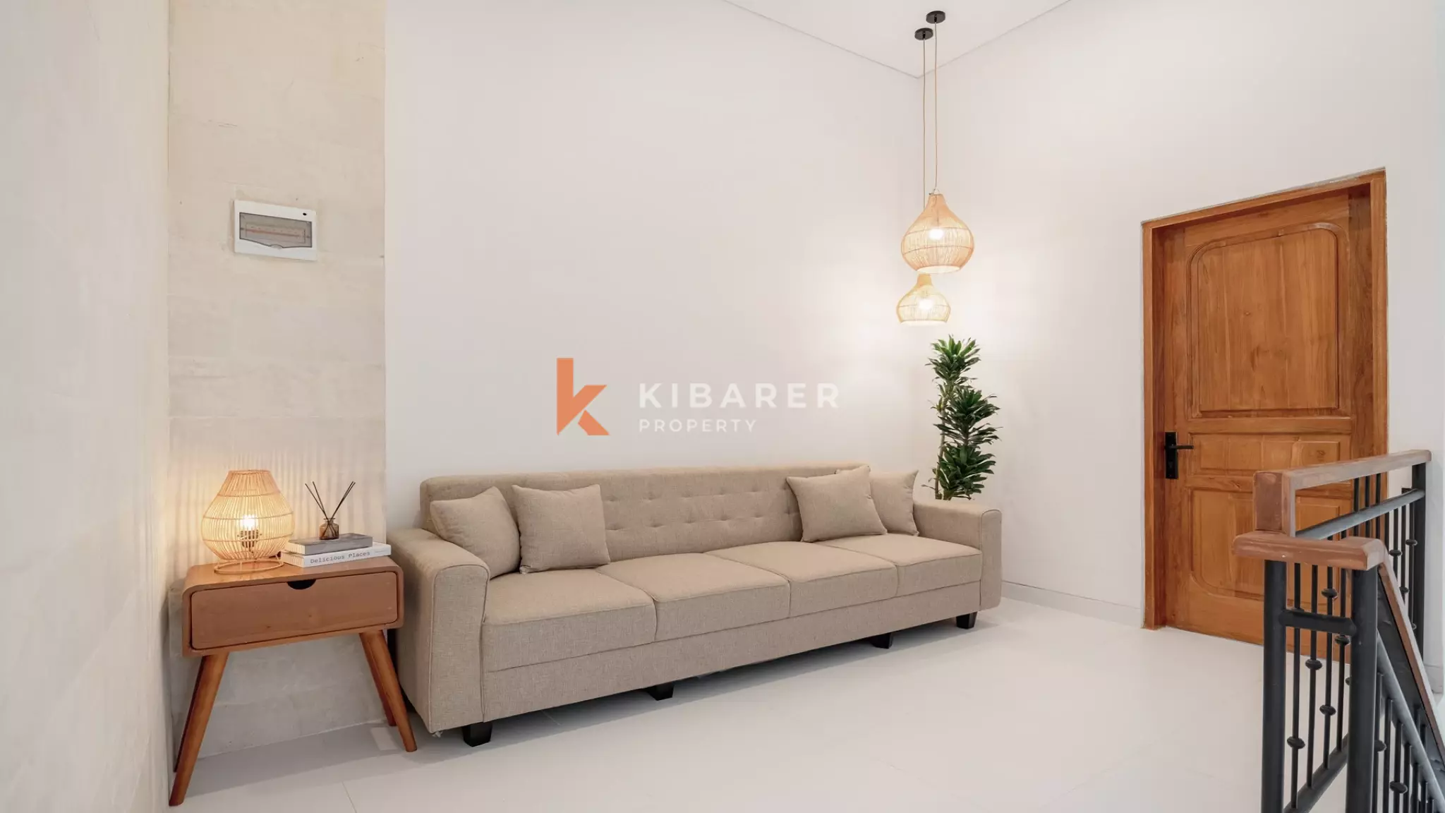 Minimalist Modern Two-Bedroom Villa with Sunken Living Room in Berawa