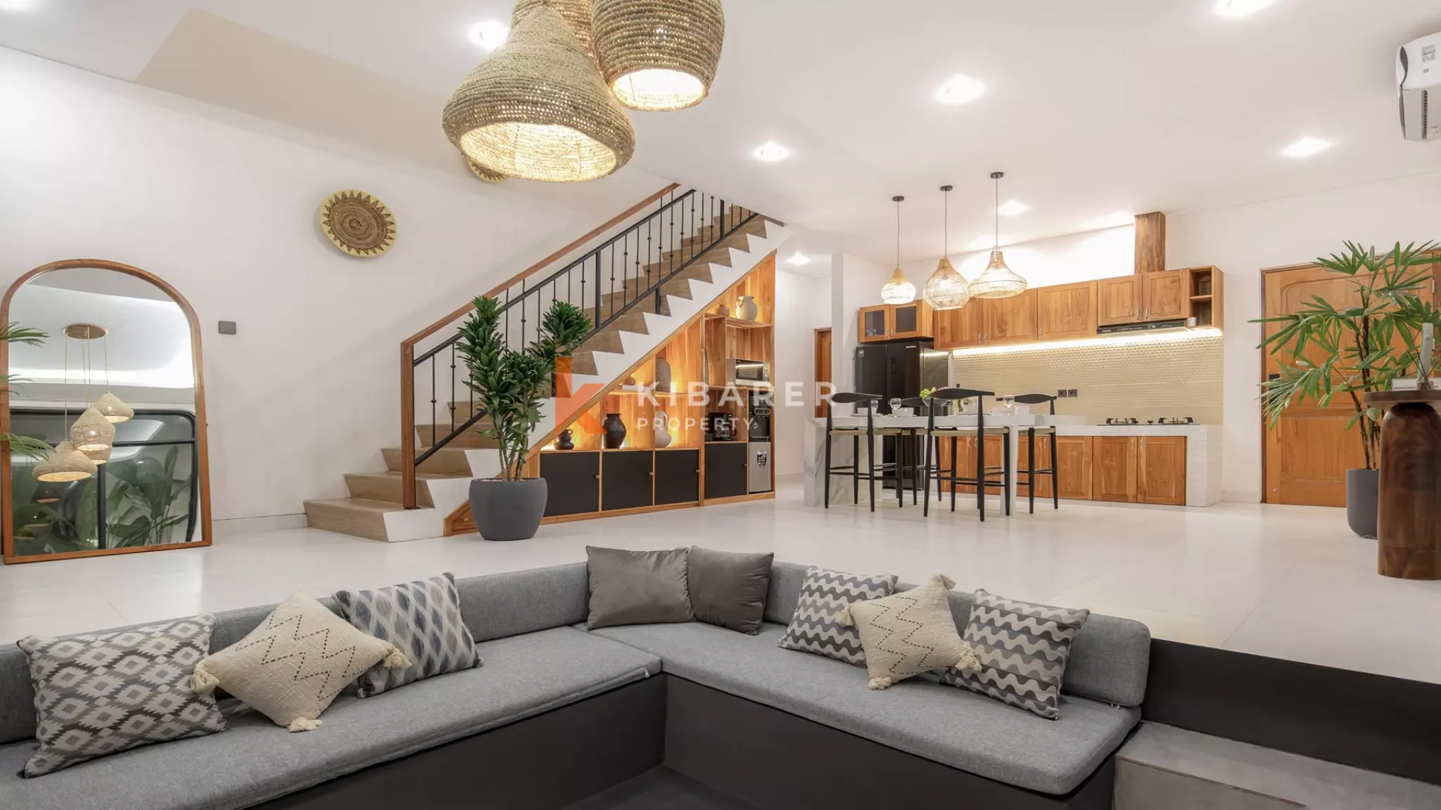 Minimalist Modern Two-Bedroom Villa with Sunken Living Room in Berawa