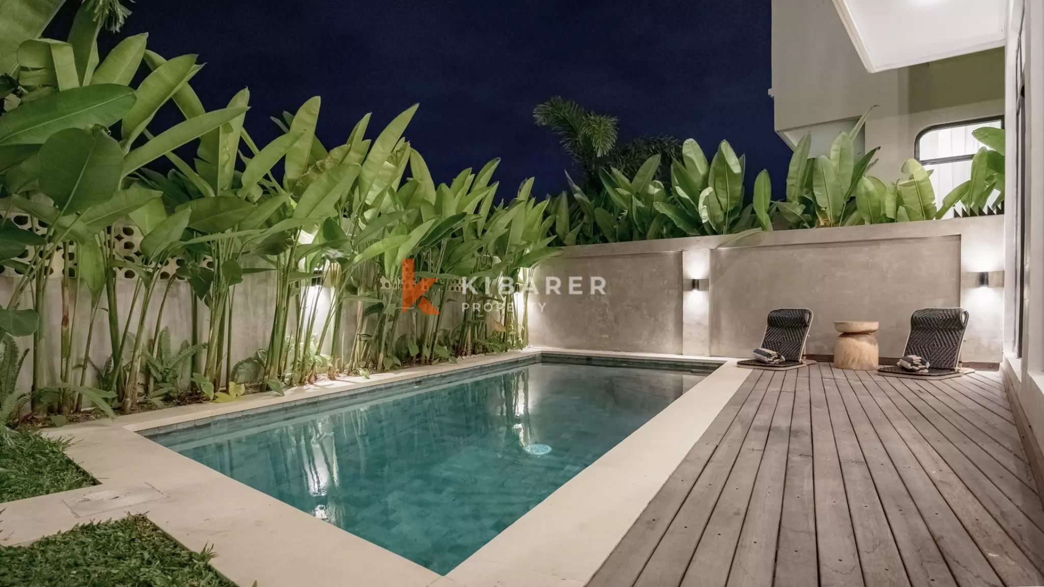 Minimalist Modern Two-Bedroom Villa with Sunken Living Room in Berawa