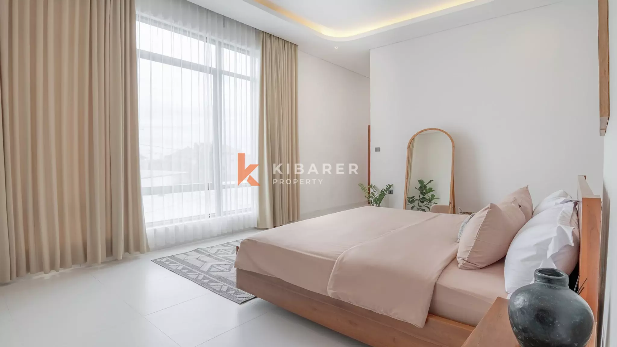 Minimalist Modern Two-Bedroom Villa with Sunken Living Room in Berawa