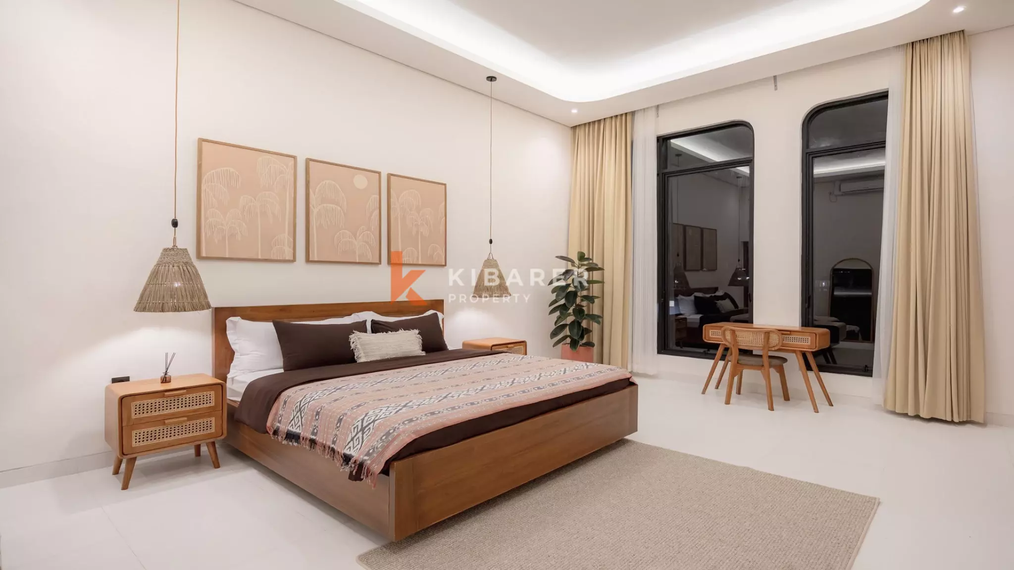 Minimalist Modern Two-Bedroom Villa with Sunken Living Room in Berawa