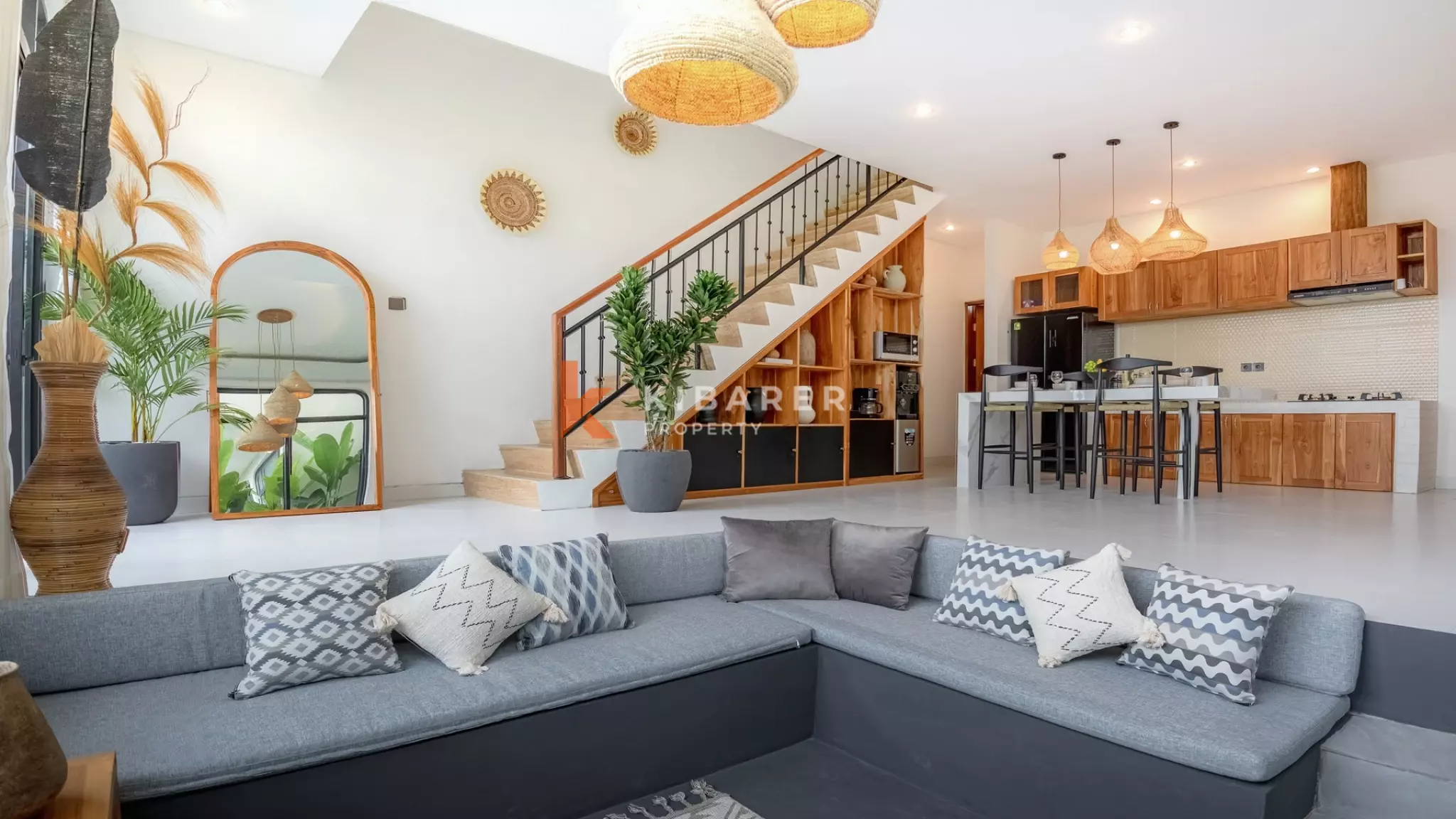 Minimalist Modern Two-Bedroom Villa with Sunken Living Room in Berawa