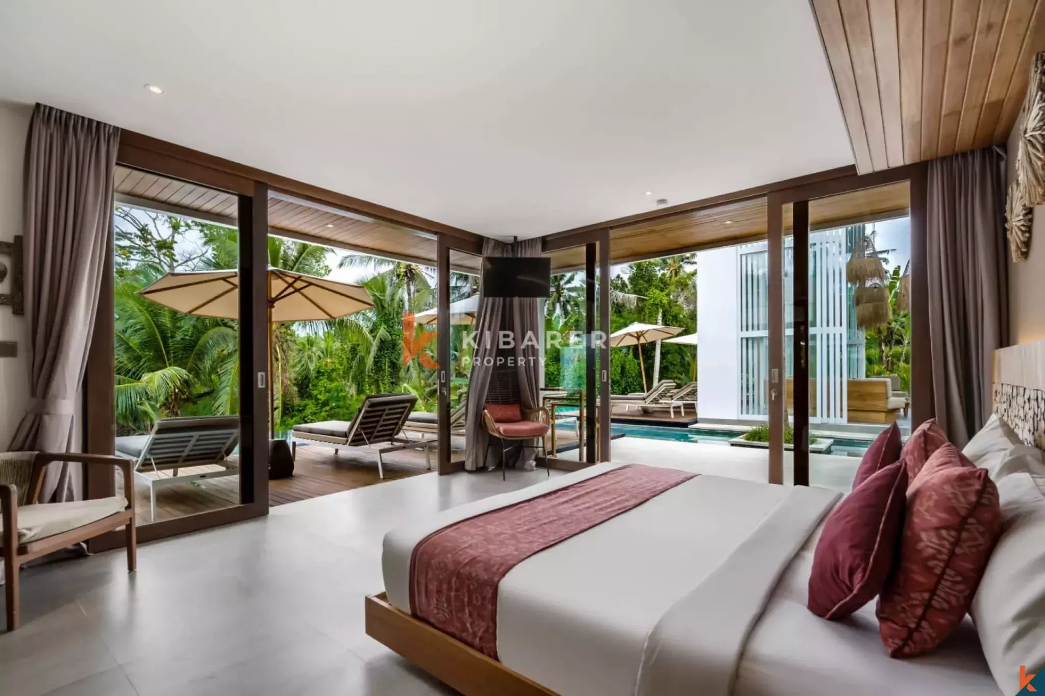 Jungle Majesty - Vila Mewah Enam Kamar Tidur dengan Kolam Renang Bergaya Resor di Ubud