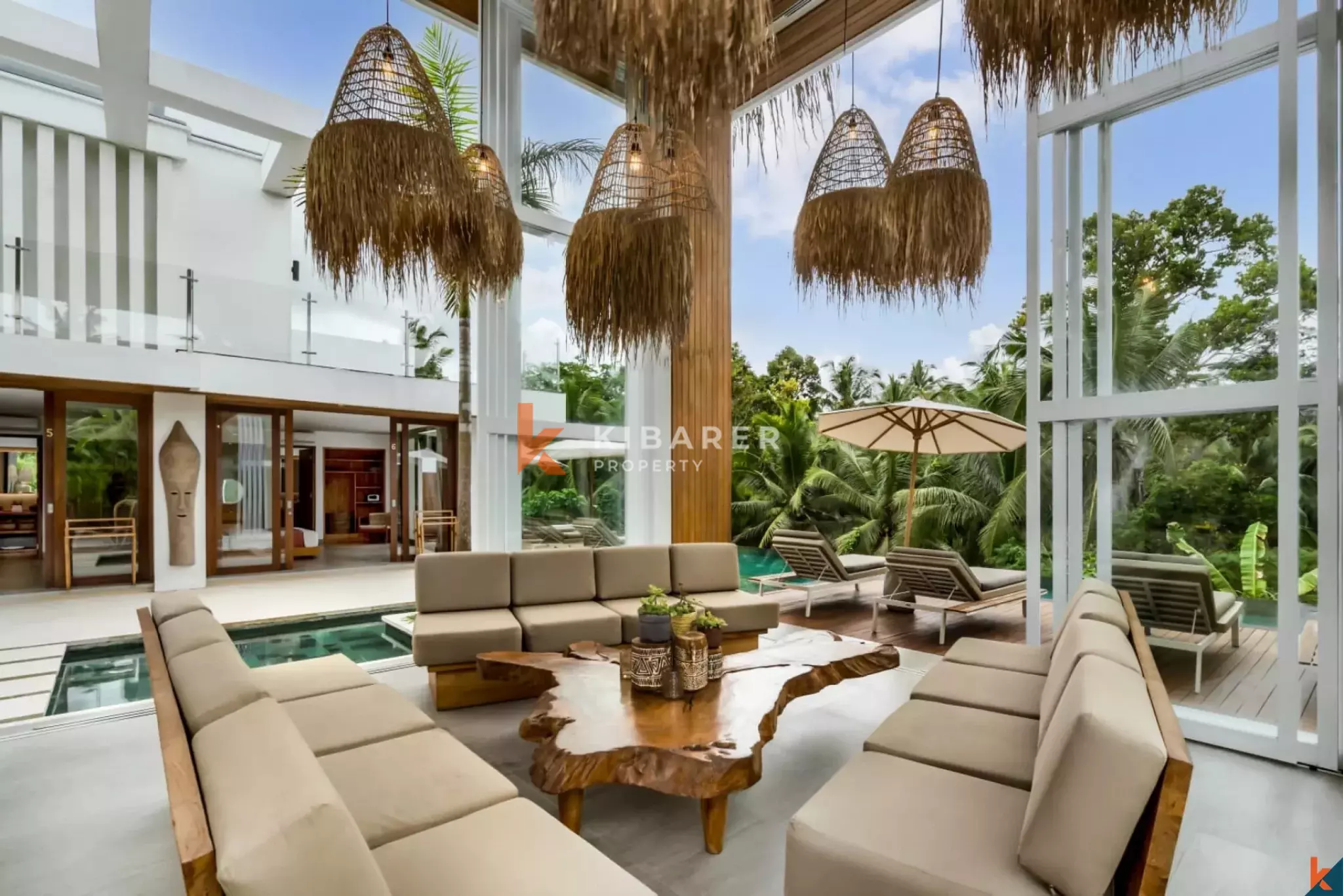 Jungle Majesty - Vila Mewah Enam Kamar Tidur dengan Kolam Renang Bergaya Resor di Ubud