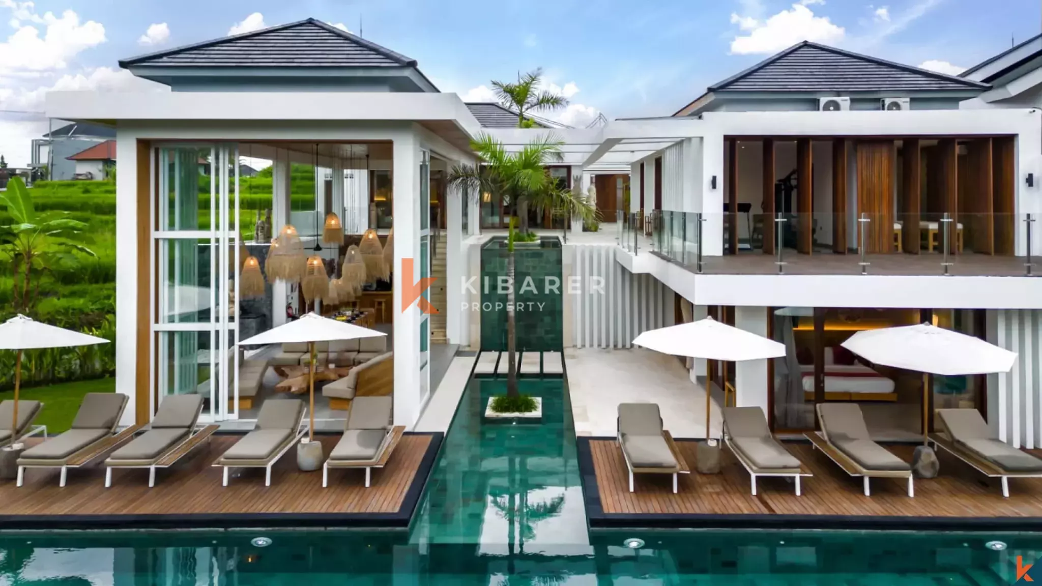 Jungle Majesty - Vila Mewah Enam Kamar Tidur dengan Kolam Renang Bergaya Resor di Ubud