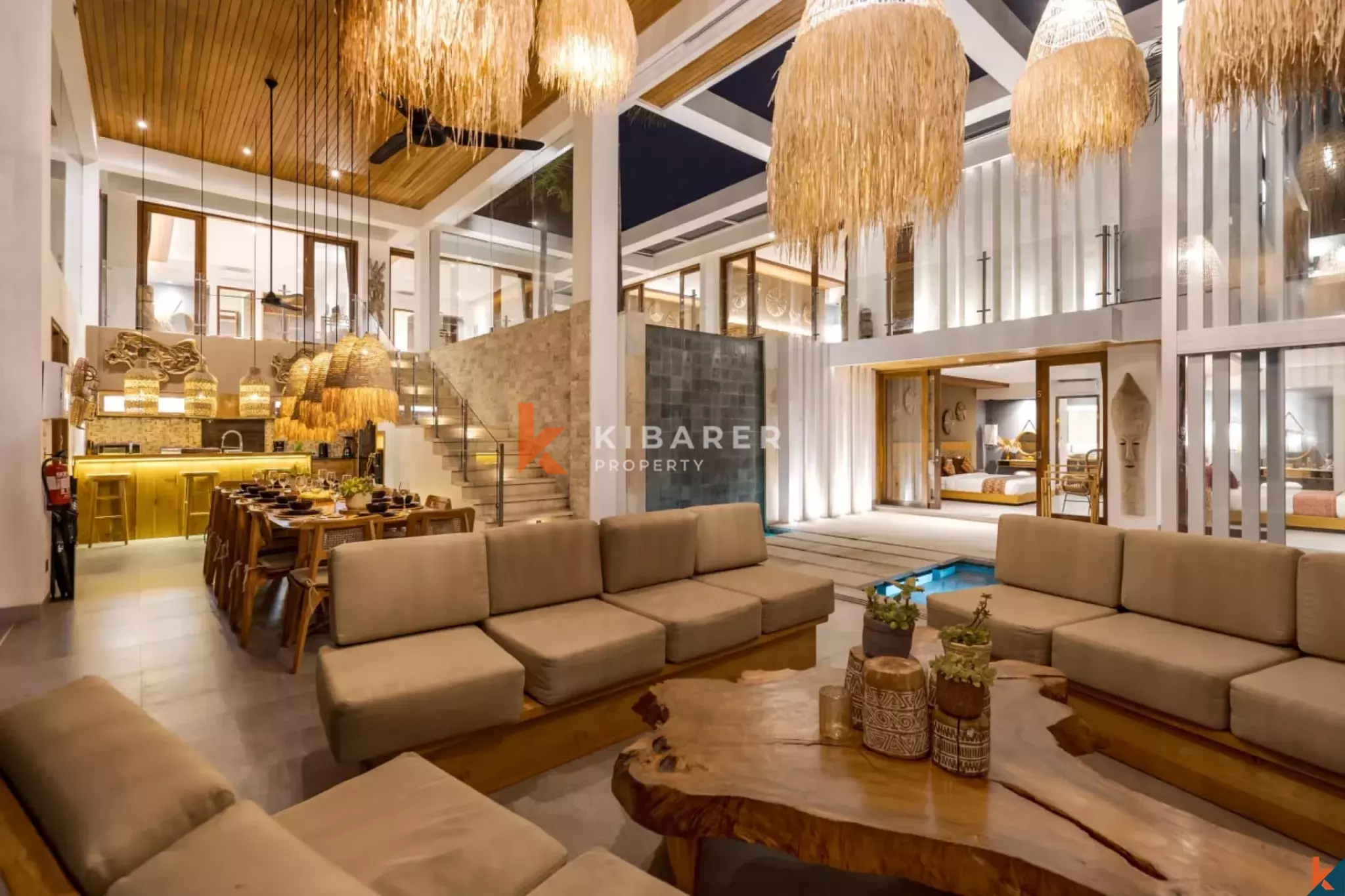 Jungle Majesty - Vila Mewah Enam Kamar Tidur dengan Kolam Renang Bergaya Resor di Ubud