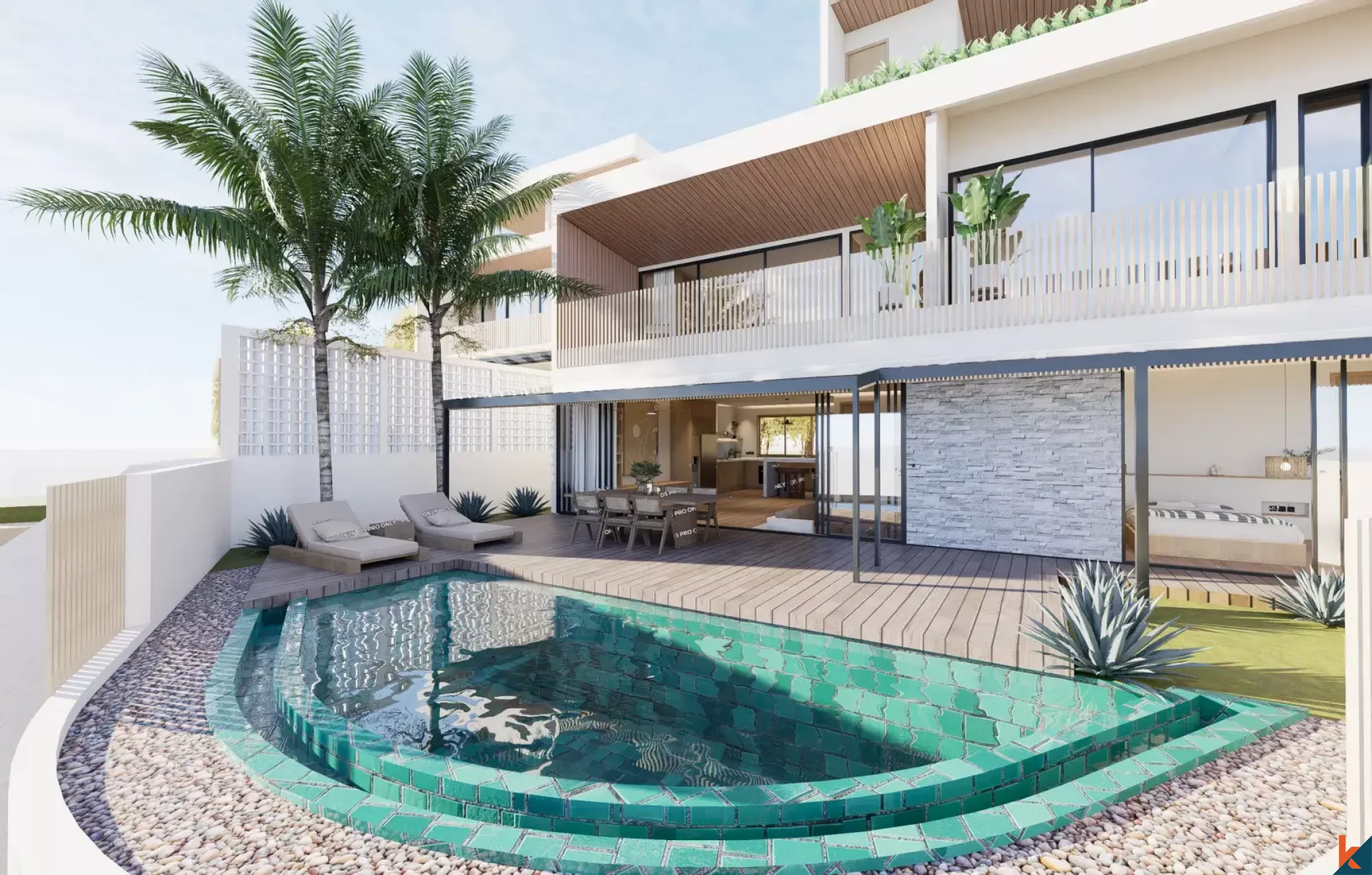 Upcoming Ocean View Three Bedroom Villa for Lease in Uluwatu (delivered in February 2026)