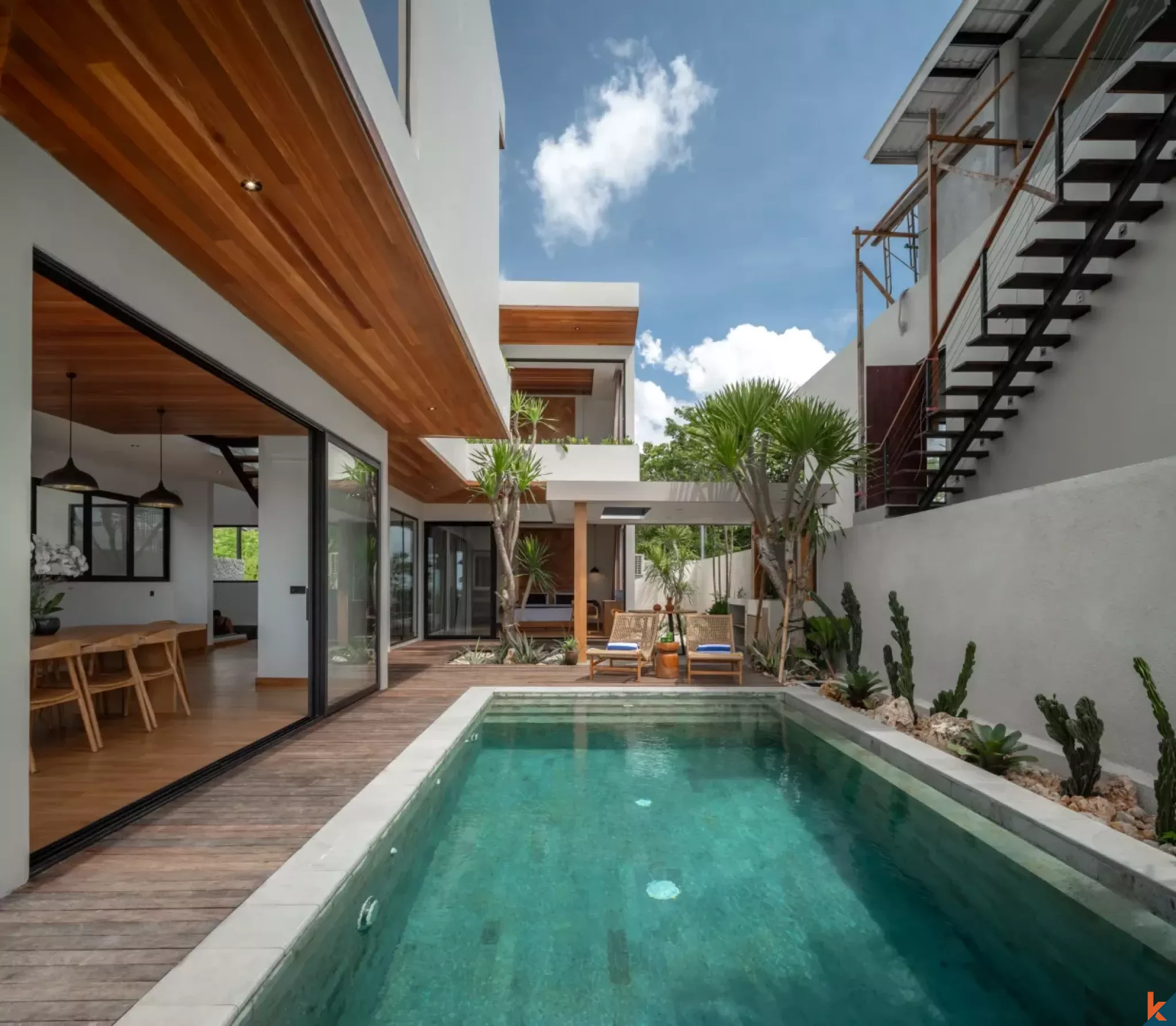 Brand new modern ocean views three bedroom real estate in Uluwatu