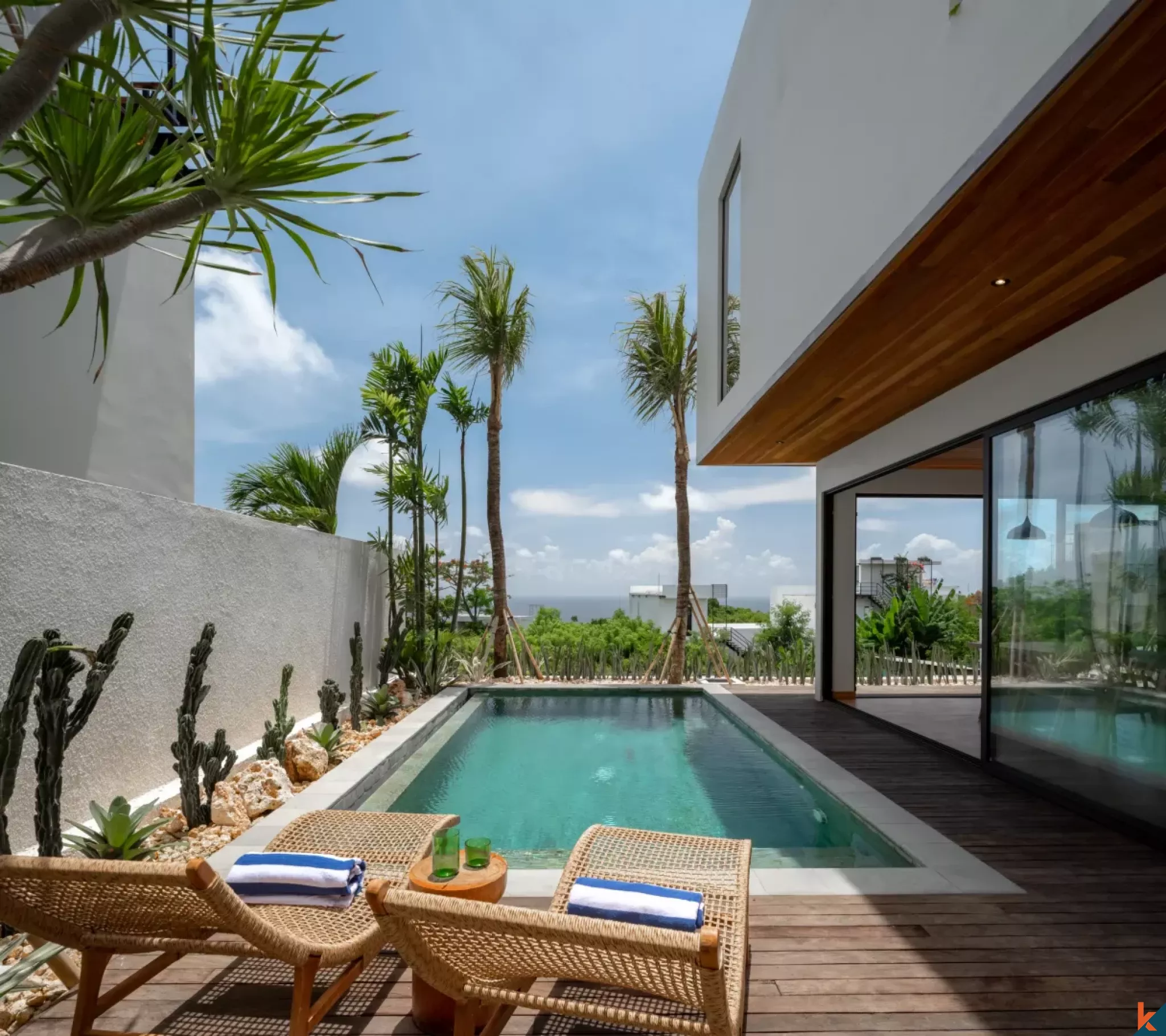 Brand new modern ocean views three bedroom real estate in Uluwatu