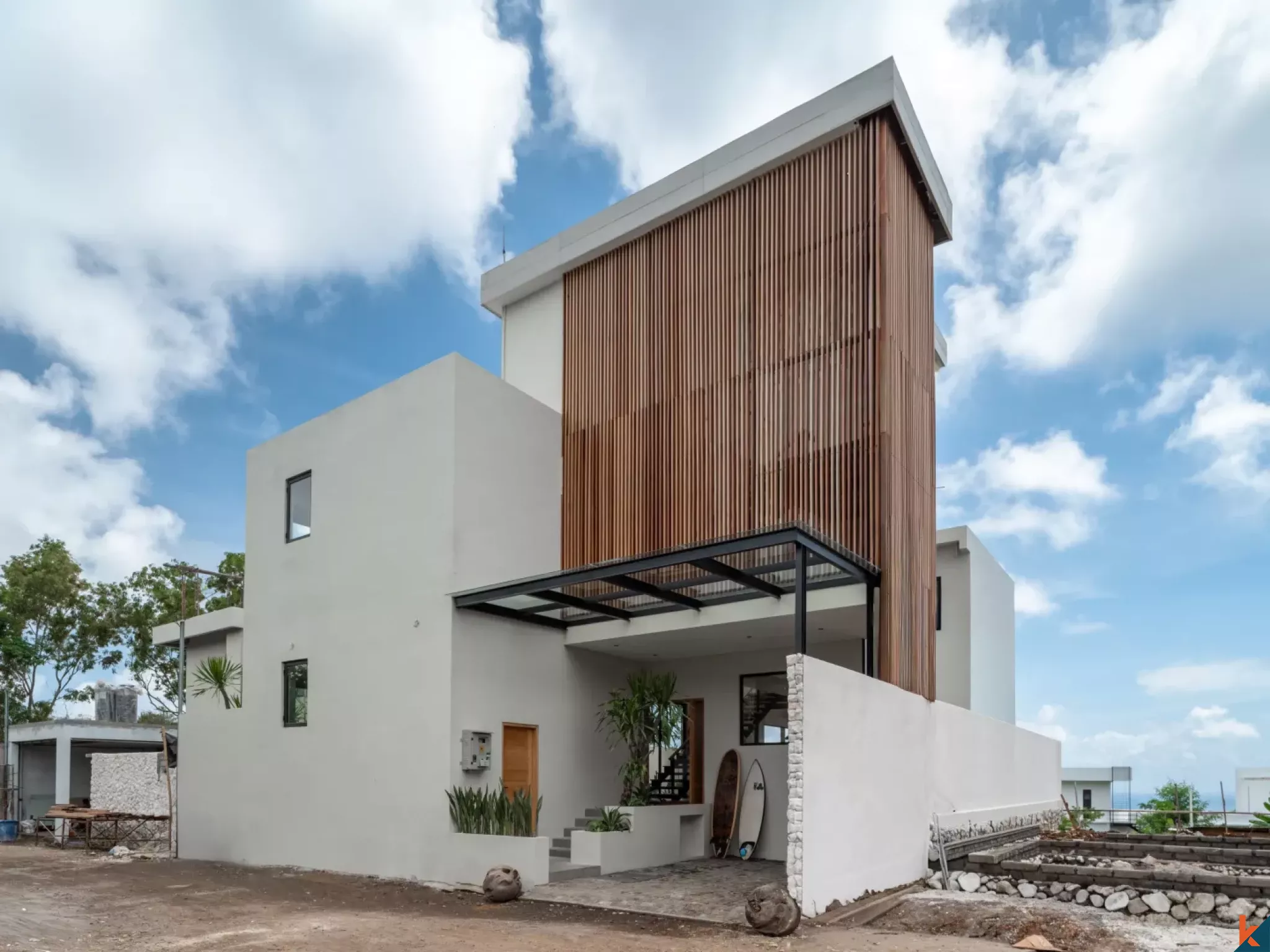 Brand new modern ocean views three bedroom real estate in Uluwatu