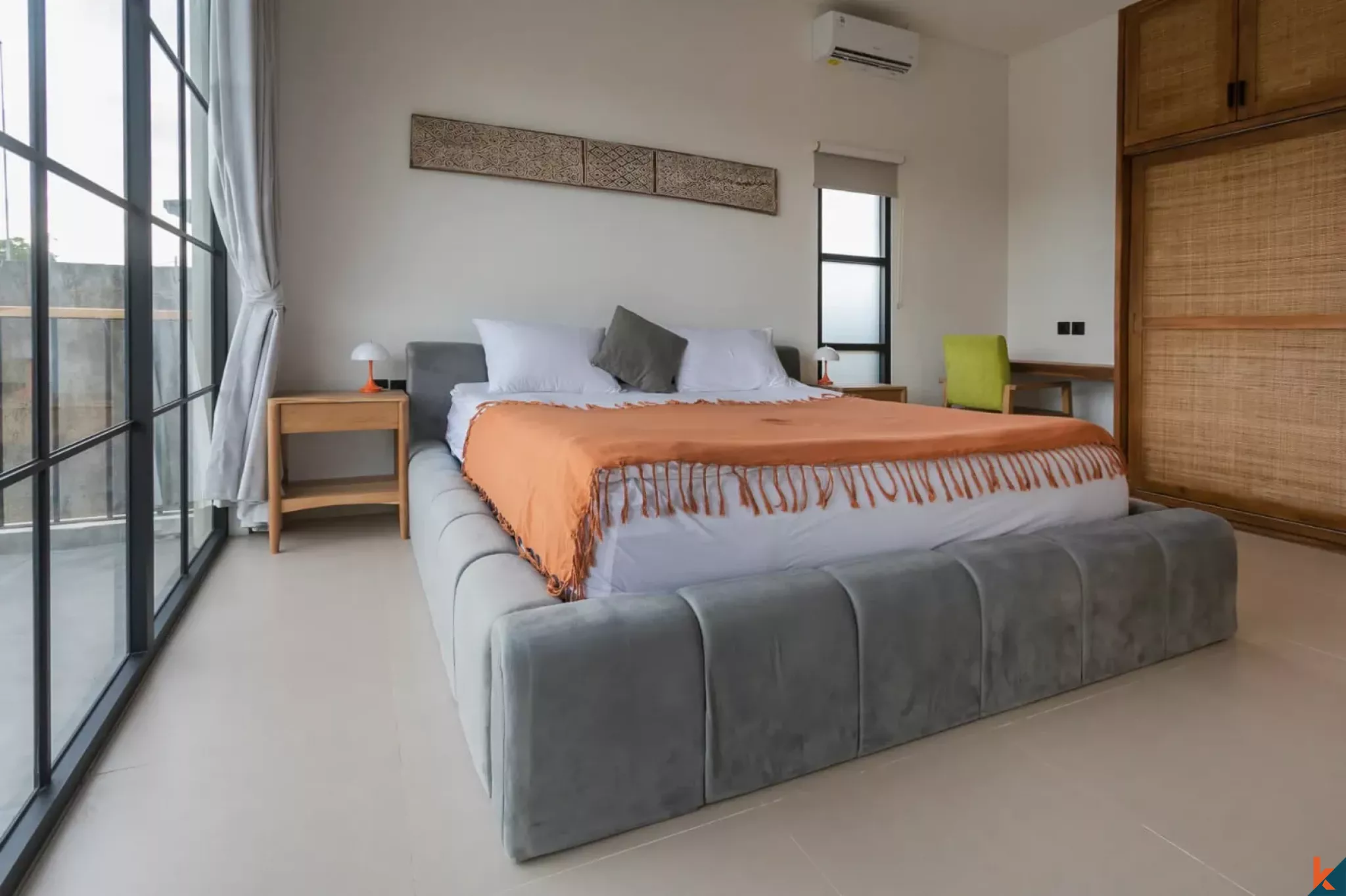 Brand new two bedroom plus office room property for lease in Kerobokan - Merta Agung