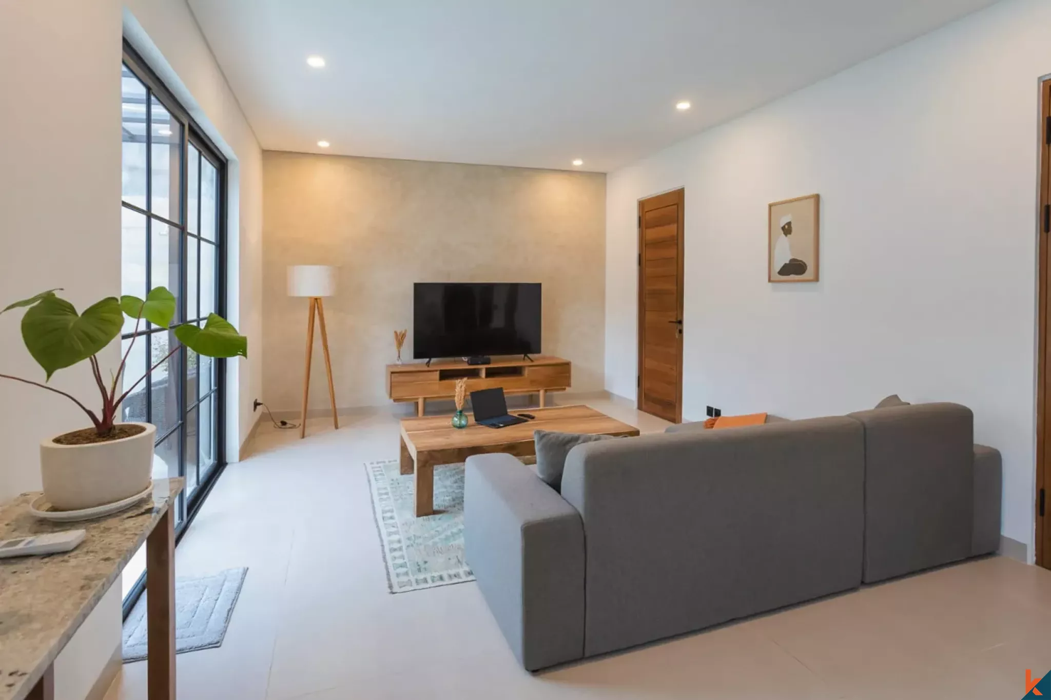 Brand new two bedroom plus office room property for lease in Kerobokan - Merta Agung