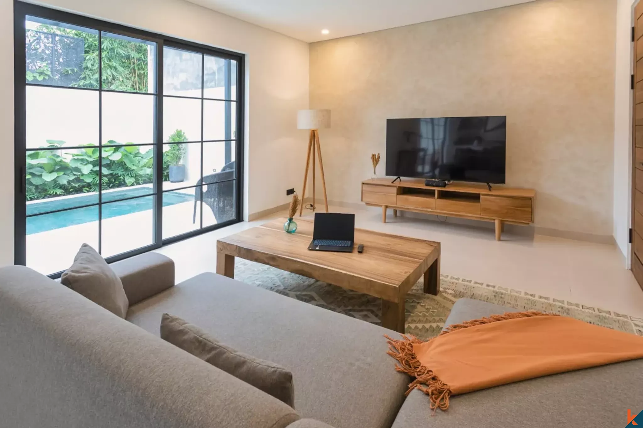 Brand new two bedroom plus office room property for lease in Kerobokan - Merta Agung