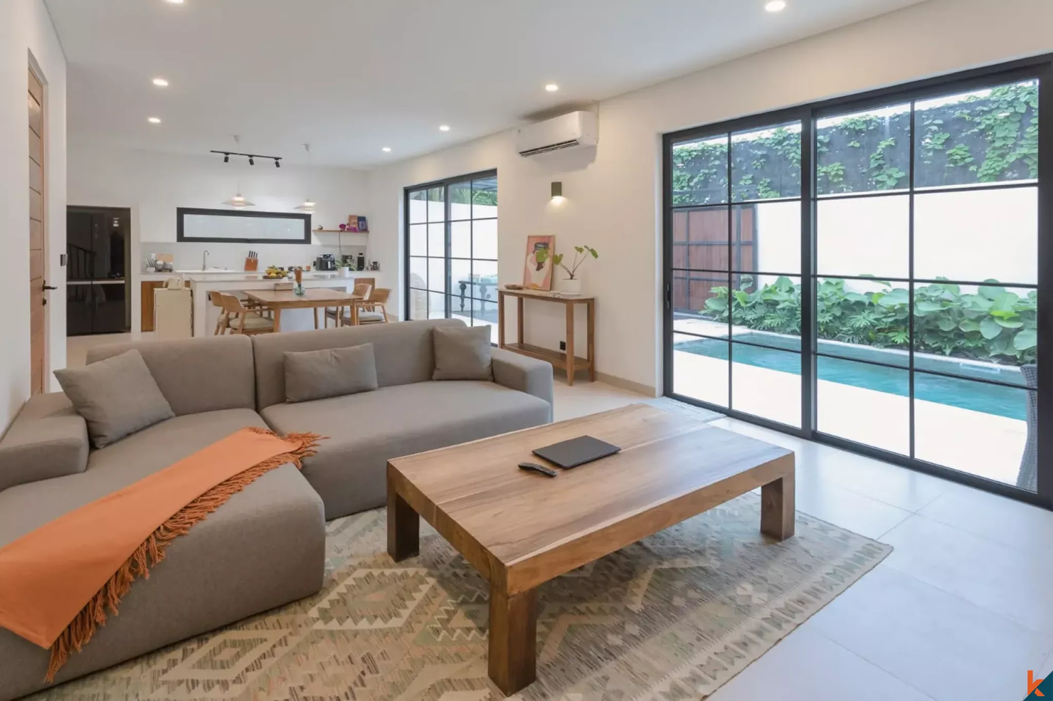 Brand new two bedroom plus office room property for lease in Kerobokan - Merta Agung