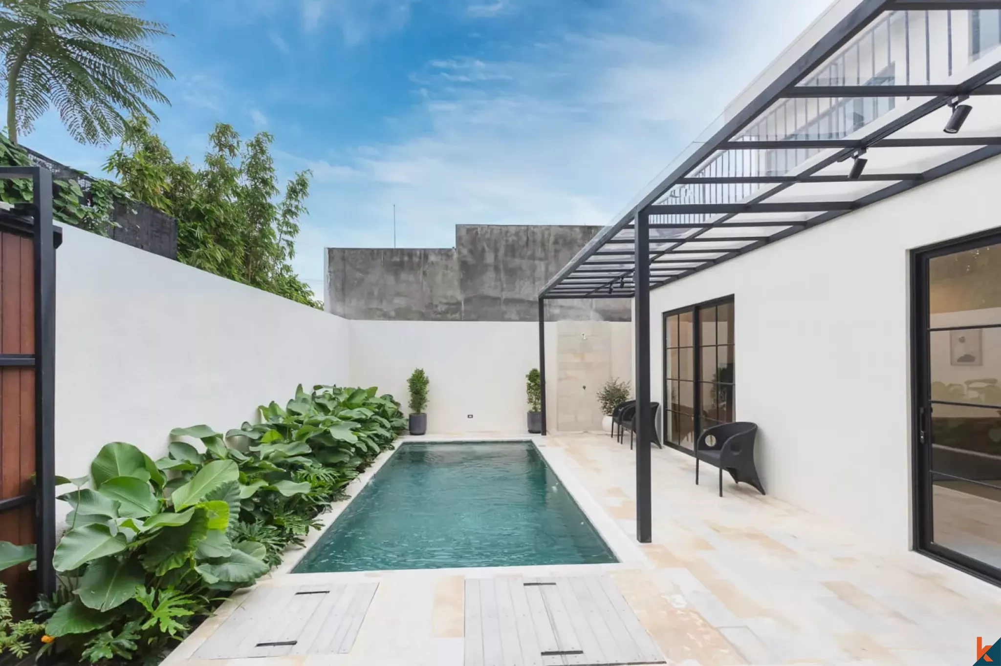 Brand new two bedroom plus office room property for lease in Kerobokan - Merta Agung