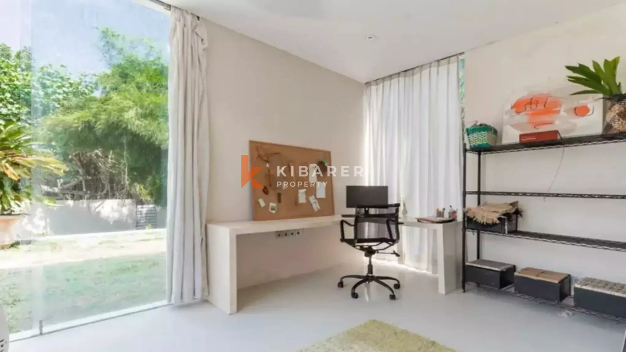 Elegant Three-Bedroom Enclosed Living Villa for Rent Near Pererenan Beach