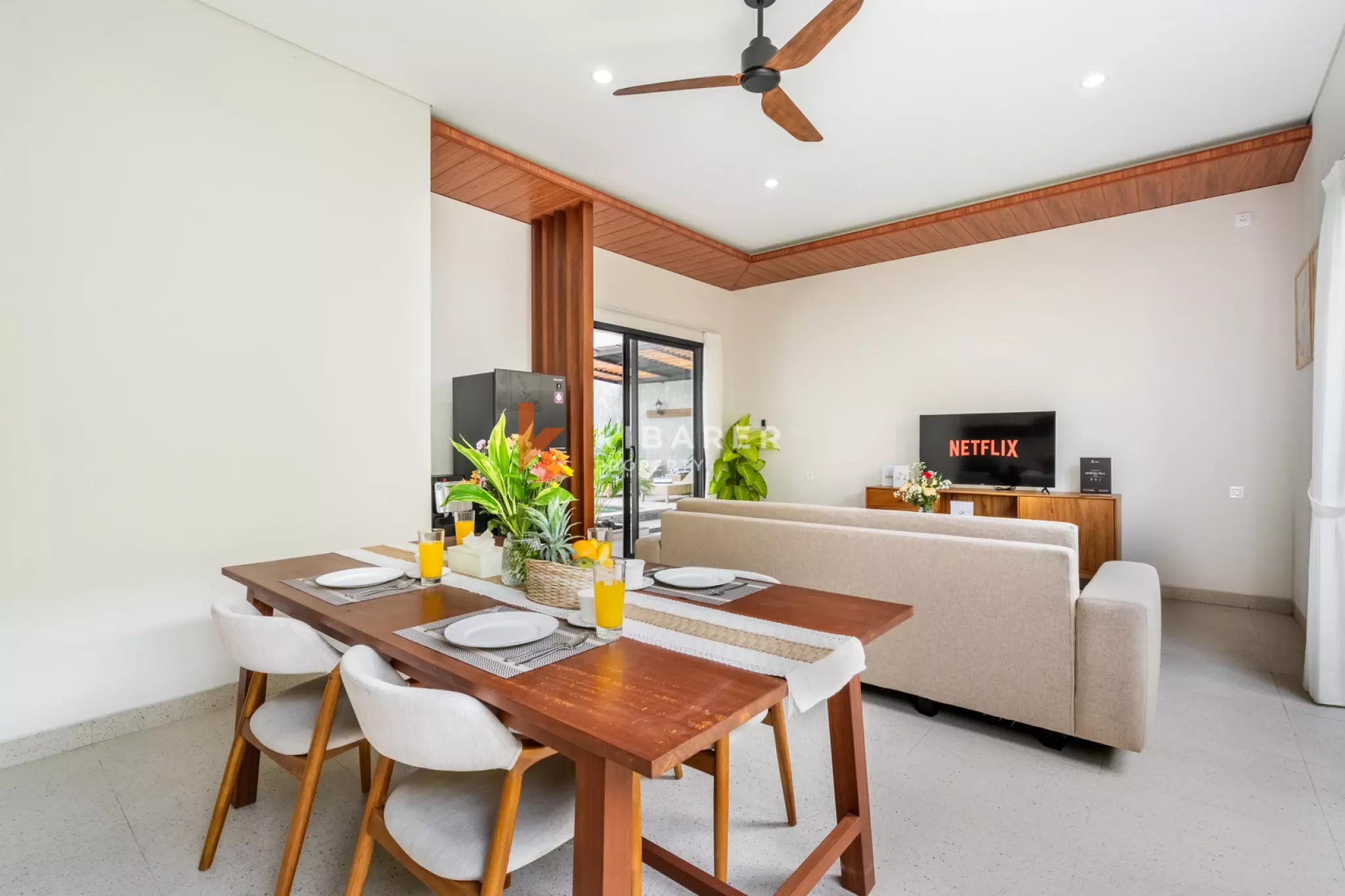 Sanur Two Bedroom Modern Villa Featuring Enclosed Living Area