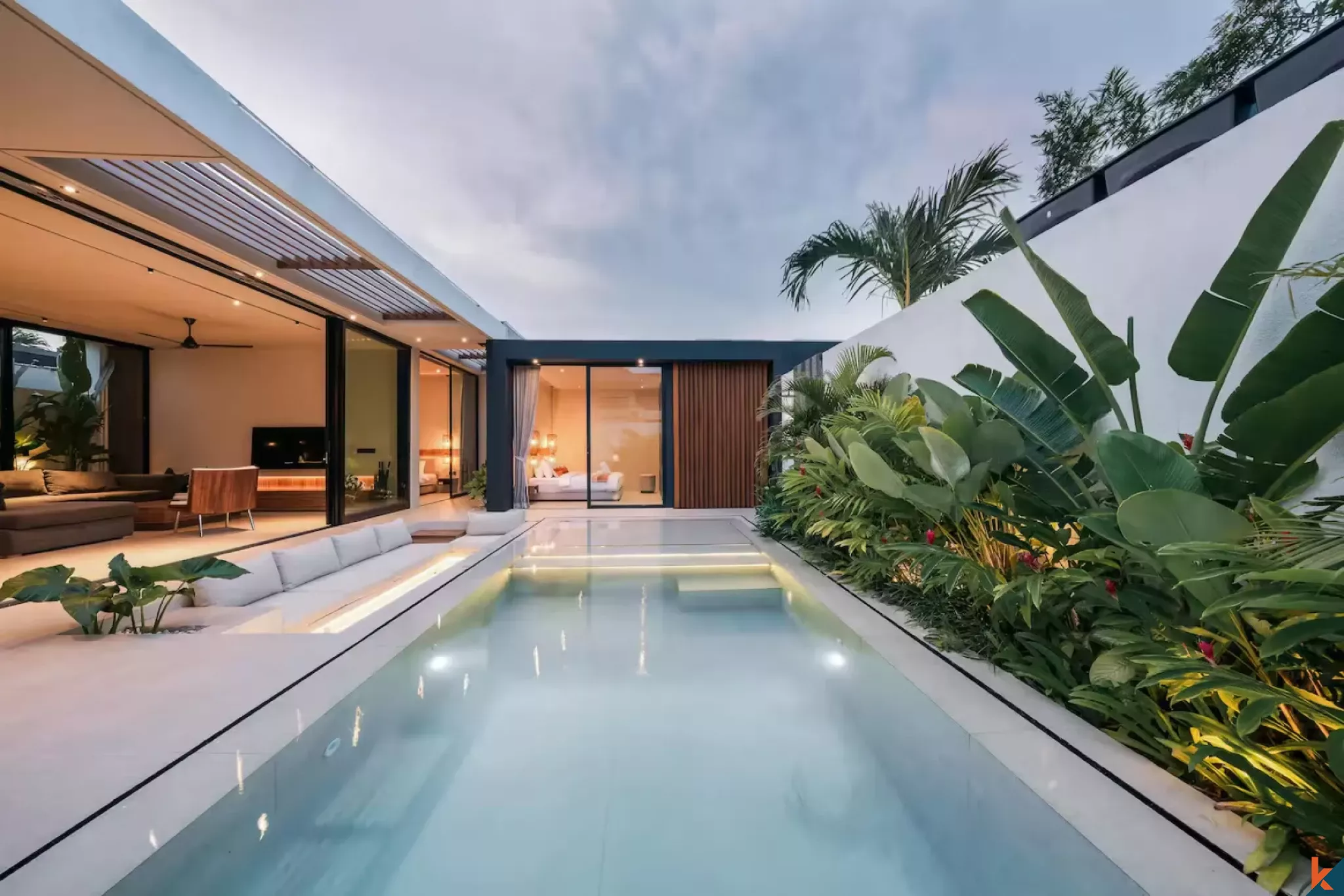 Vila sewa dua kamar tidur dengan desain modern di lokasi strategis di Umalas (Selesai pada Oktober 2025)