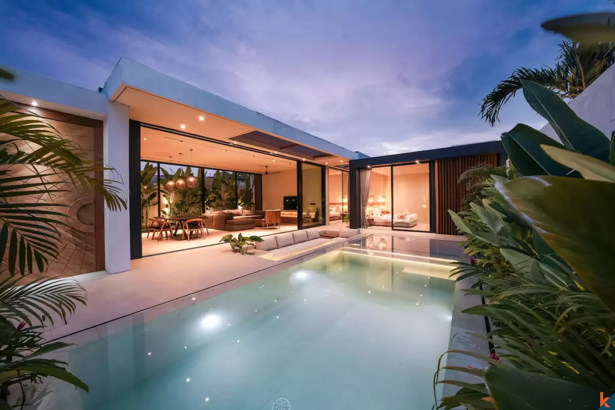 Vila sewa dua kamar tidur dengan desain modern di lokasi strategis di Umalas (Selesai pada Oktober 2025)