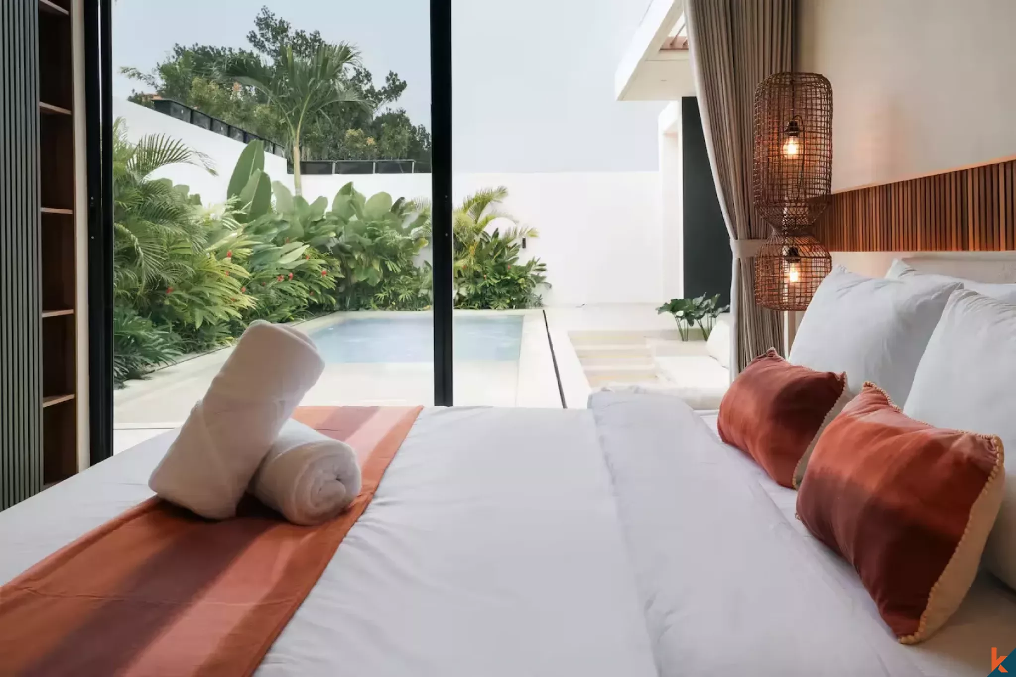 Vila sewa dua kamar tidur dengan desain modern di lokasi strategis di Umalas (Selesai pada Oktober 2025)