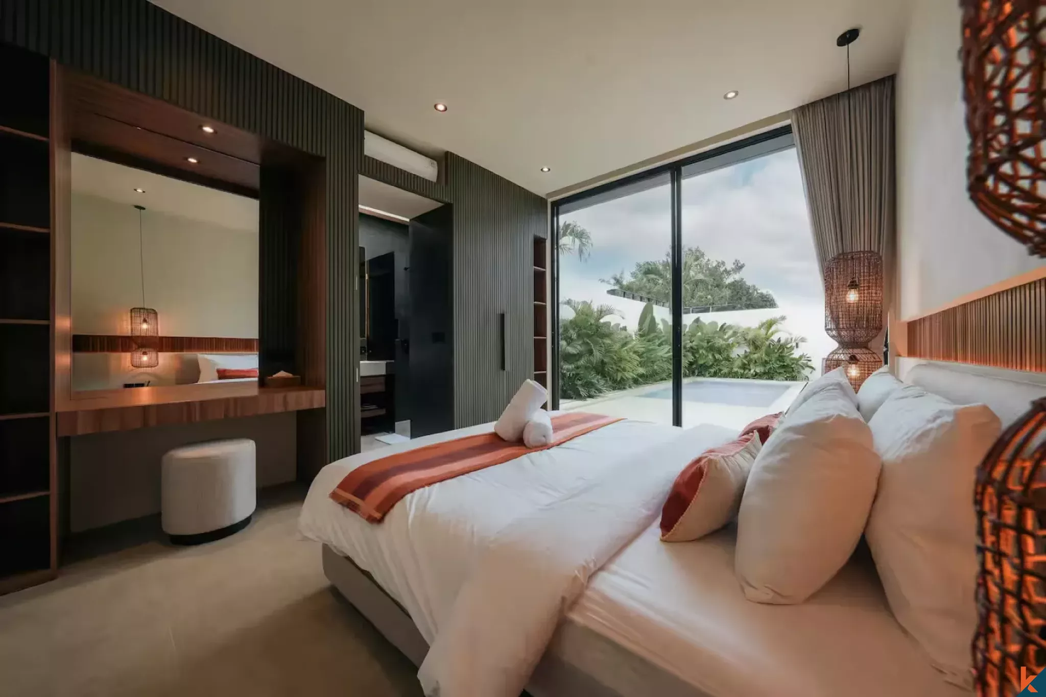 Vila sewa dua kamar tidur dengan desain modern di lokasi strategis di Umalas (Selesai pada Oktober 2025)