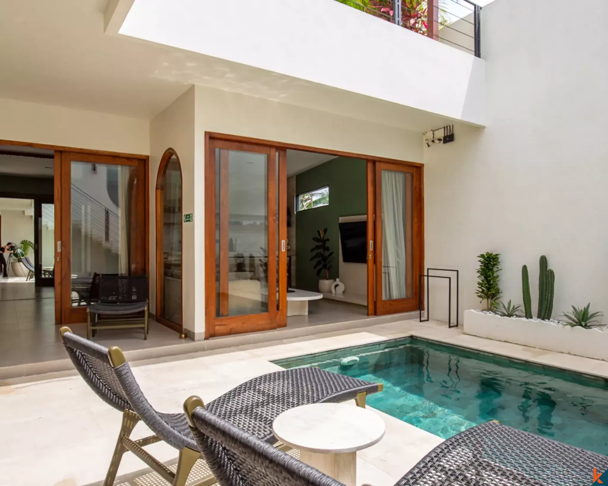 New multilevel three bedroom villa with rooftop for lease in Tumbak