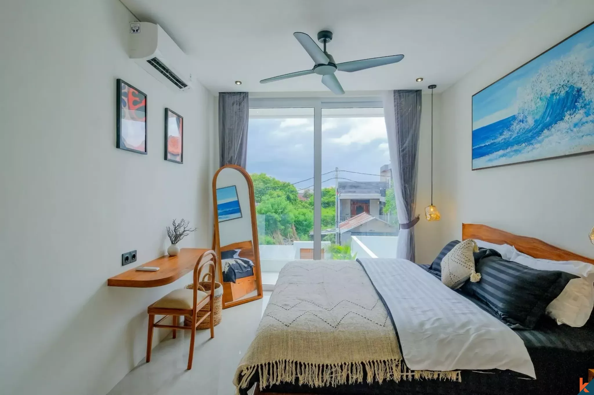 Vila sewa bergaya Mediterania dua kamar tidur baru di daerah Uluwatu